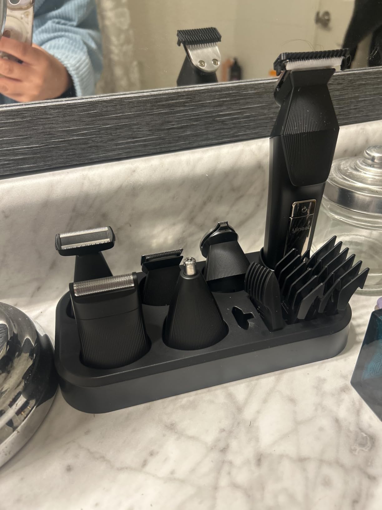 Yineel HC600 Beard Trimmer for Men, All-in-One Cordless Grooming Kit, Waterproof Electric Razor & Hair Clipper for Face Mustache Body Nose Hair Trimming, Precision Blades, Gifts for Men Barber customer photo 1