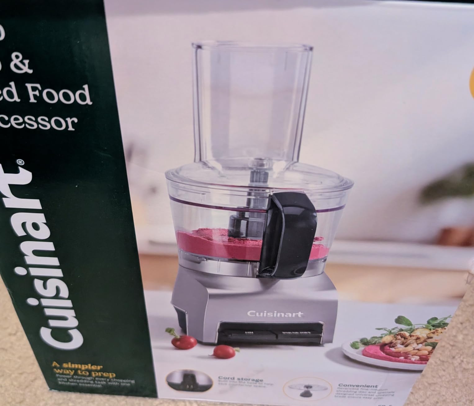 Cuisinart 5-Cup Chop & Shred Food Processor, Compact Food Chopper, Easy-Store Design, Silver FP-5 customer photo 1