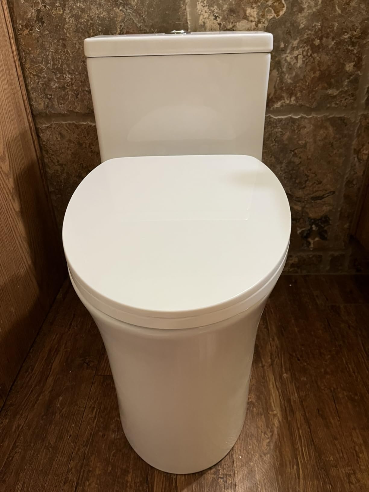 DeerValley Elongated One-Piece Toilet with ADA Chair Height Seat, DV-1F0437 | Dual Flush High Efficiency 1.1/1.28 GPF, MAP 1000g, Rimless Bowl Modern Ceramic Toilet for Bathroom, Easy Clean, 12