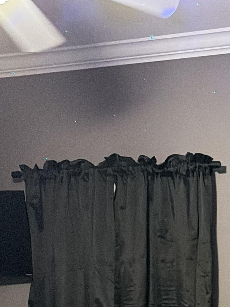 Curtain Rods 30-90 Inch, Adjustable Black Curtain Rods for Windows 1 Pack customer photo 1