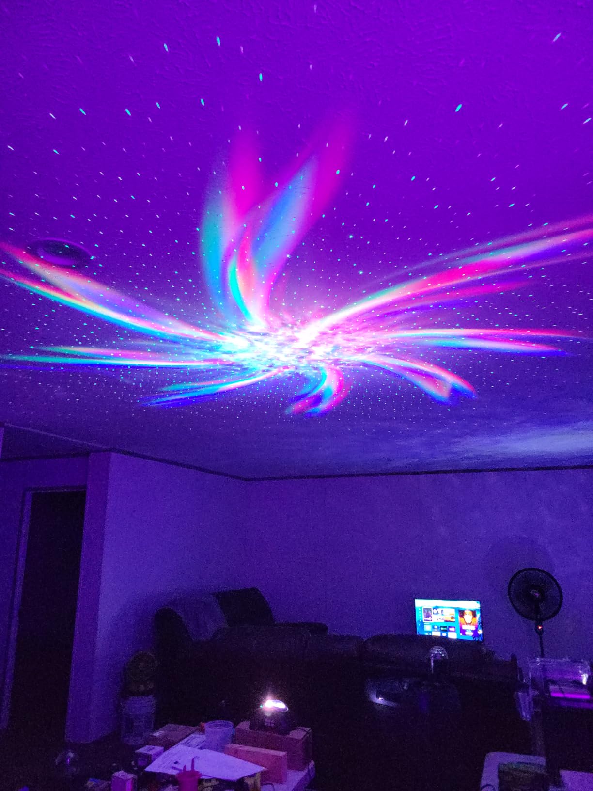 Rossetta Dual Lens Galaxy Star Aurora Projector Night Light for Bedroom customer photo 1