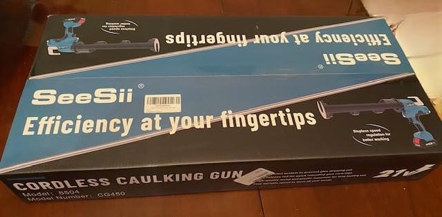 SEESII 29oz Electric Caulking Gun, Cordless Caulk Gun, Variable Speed customer photo 2