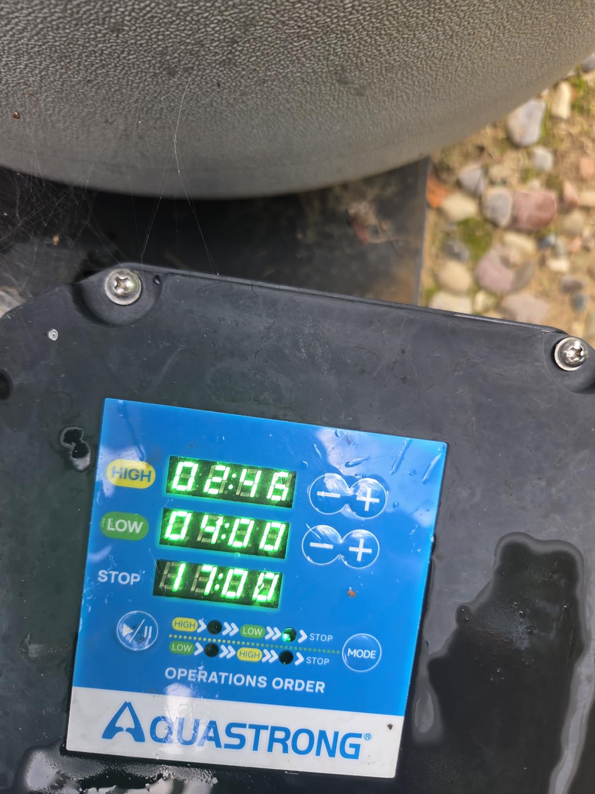 Aquastrong 1.5HP In/Above Ground Pool Pump, Dual Speed with Timer, 115V, 4795GPH, High Flow Self Primming Swimming Pool Pump,Black customer photo 1