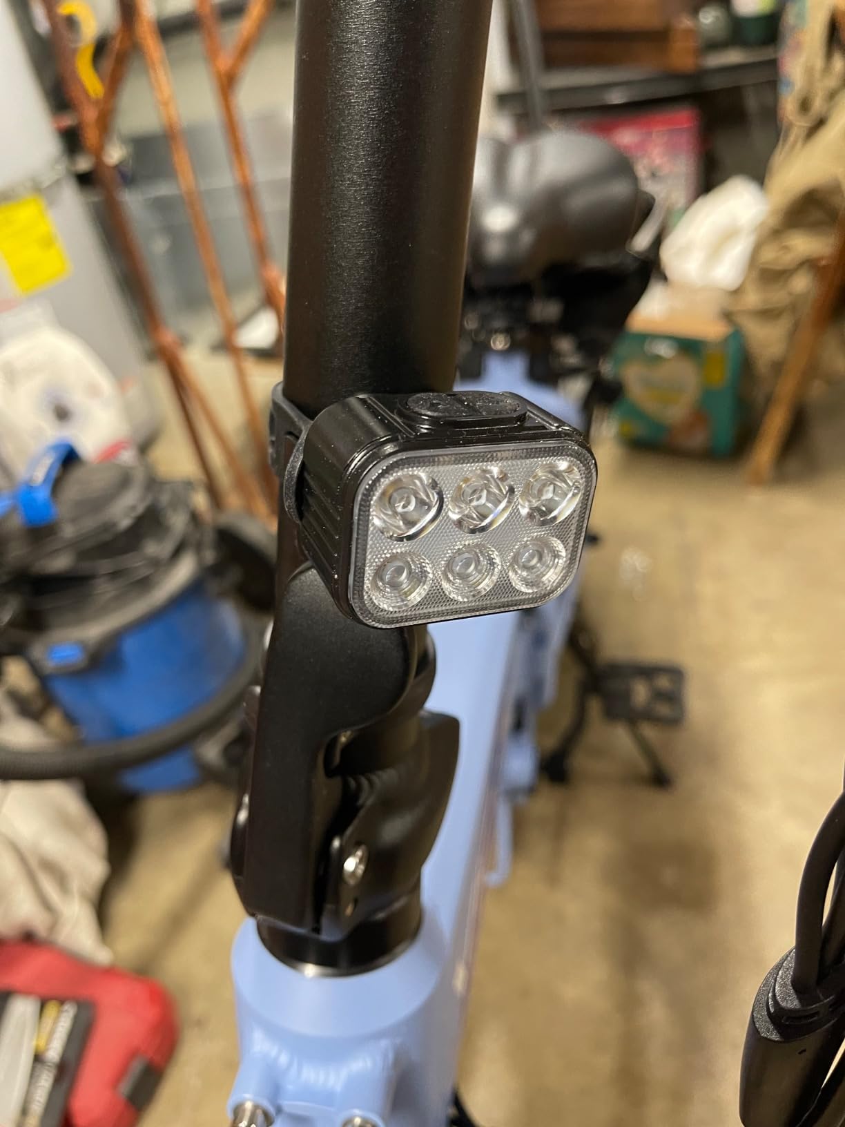 WORKPRO Bike Lights Set [8+13 Modes], Rechargeable Bicycle Light Set Ultra Bright, IP65 Waterproof Bike Lights for Night Riding, 1200mAh Bike Headlight and Tail Light Reflectors customer photo 2
