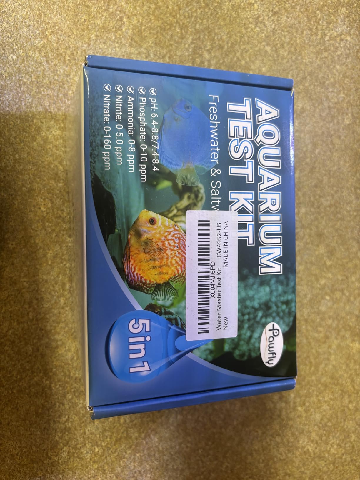 Pawfly 5 in 1 Aquarium Water Master Test Kit, Fish Tank Water Testing Kit customer photo 1