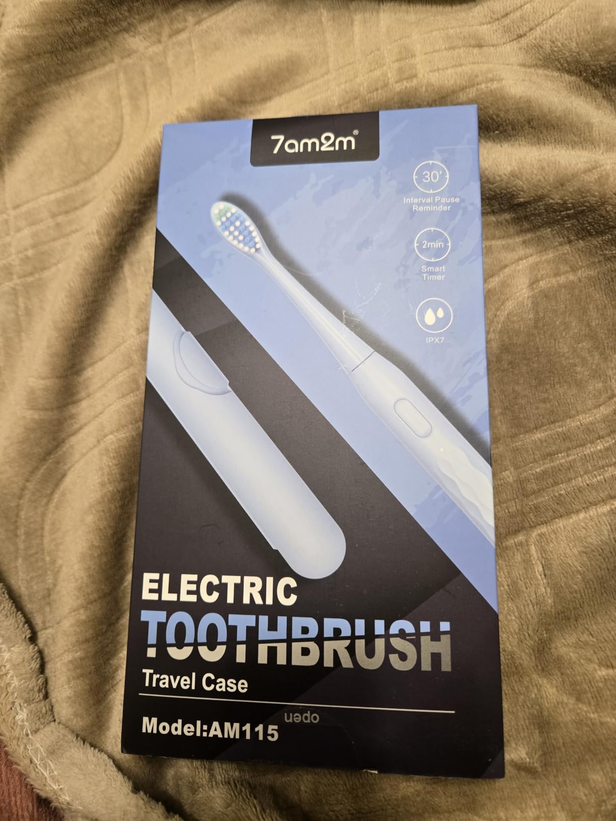 7AM2M Sonic Travel Electric Toothbrush for Adults&Kids, Travel Case&2 Brush Heads, 1 Charge for 90 Days, Type-C Rechargeable Sonic Toothbrush, Compact Design for Daily/Travel Use-Black customer photo 2