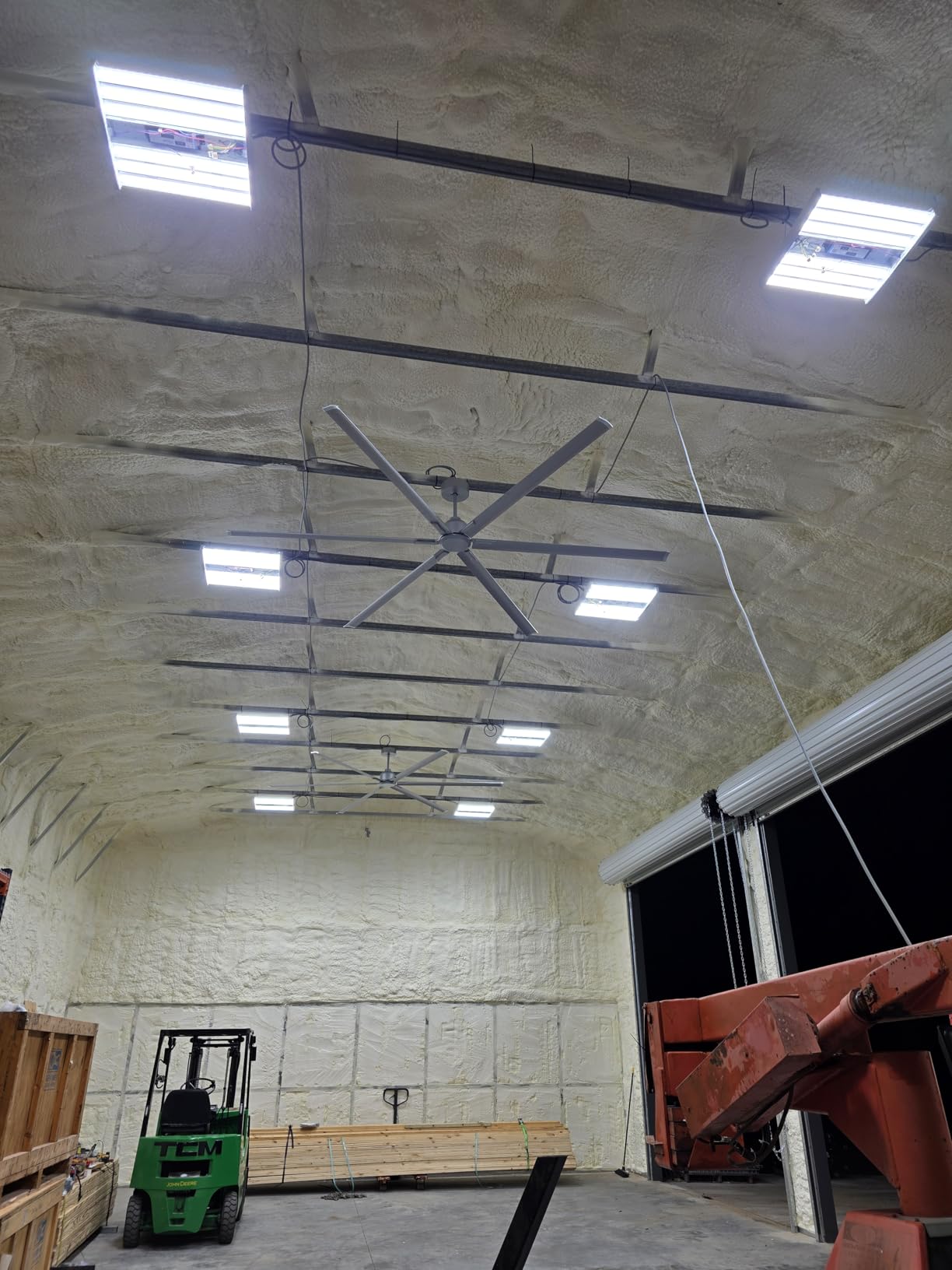 120 Inch HVLS Industrial Ceiling Fan No Lights, Extra Large Commercial Ceiling Fan with Aluminum Blades, Reversible DC Motor, Remote Control, Big Assed Heavy Duty for Shop Warehouse Gym Garage customer photo 2