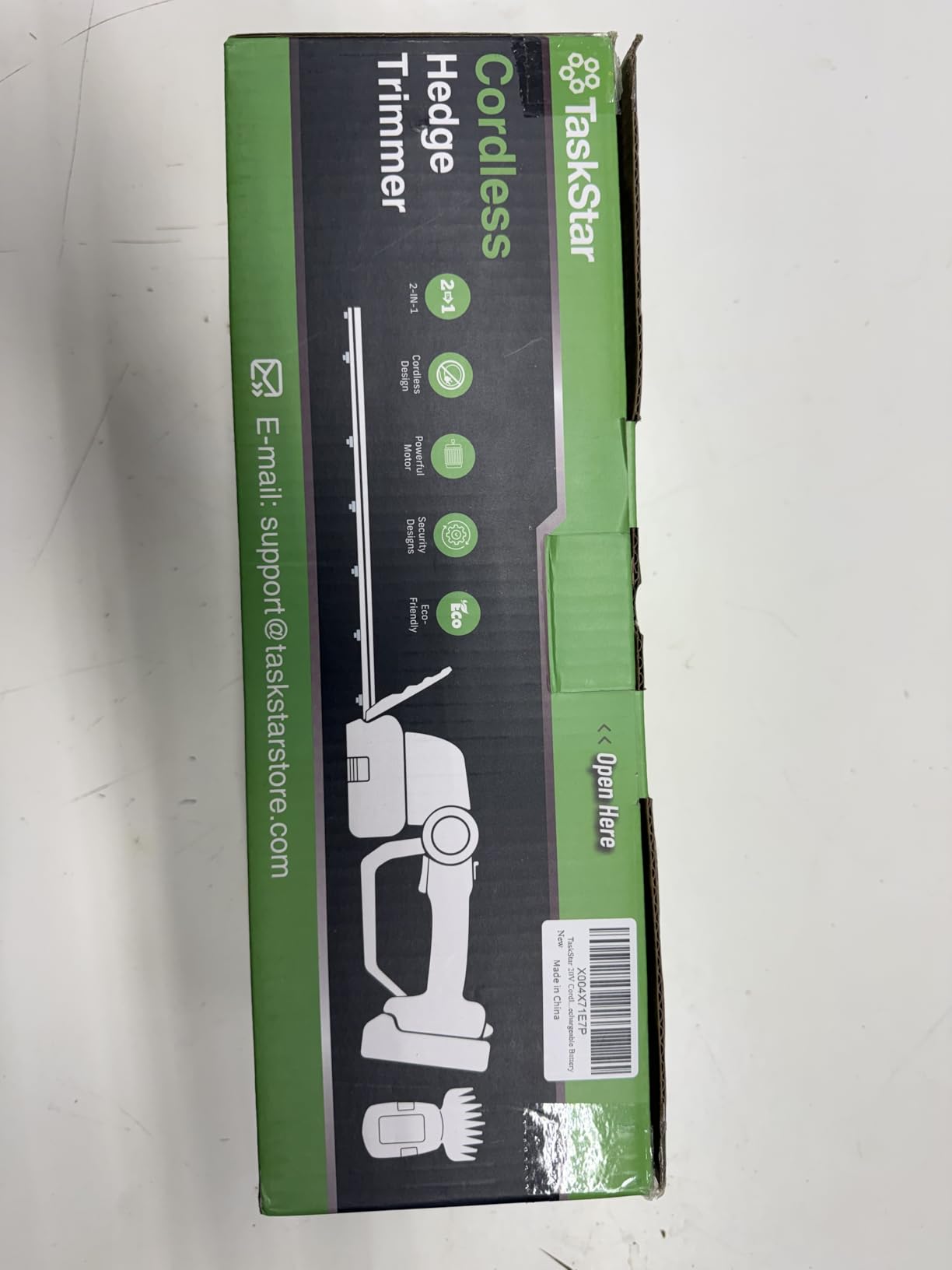 TaskStar 20V Pole Hedge Trimmer Cordless with Handle & Shoulder Strap 8.5ft customer photo 1