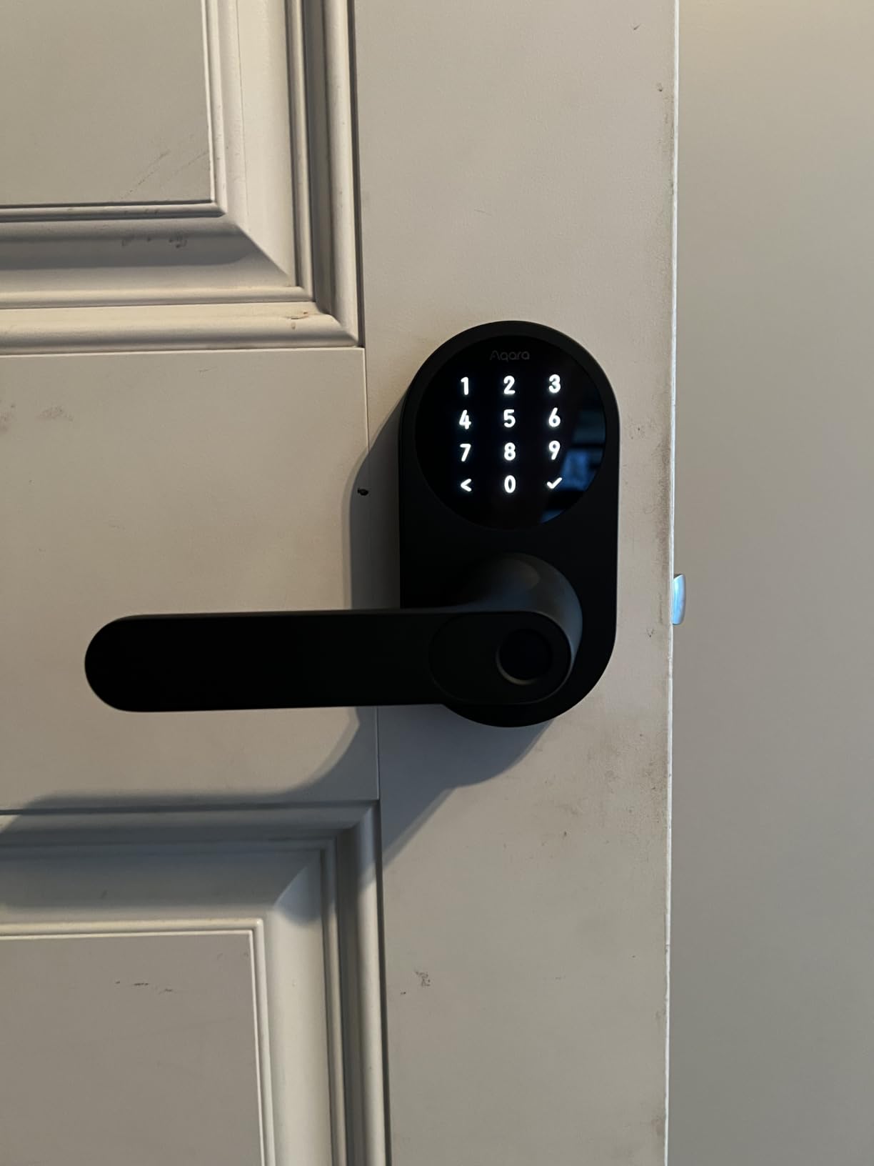 Aqara Smart Lock with Handle U300, Apple Home Key, Smart Lever Lock, Black customer photo 2