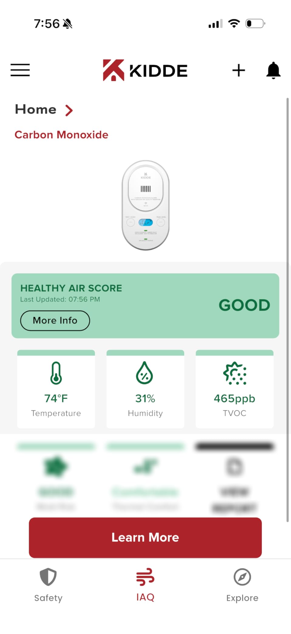 Kidde Smart CO Detector + Indoor Air Quality, Plug-in & AA Battery, COPDLQW | Smart Alarm with Real-Time Alerts, Air Quality Analysis, Detects Low Levels of Carbon Monoxide customer photo 1