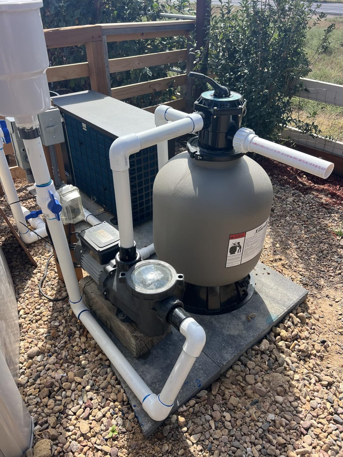 2HP In/Above Ground Pool Pump with Timer 8120GPH 115V High Flow, Powerful Self Primming Swimming Pool Pumps with Filter customer photo 1