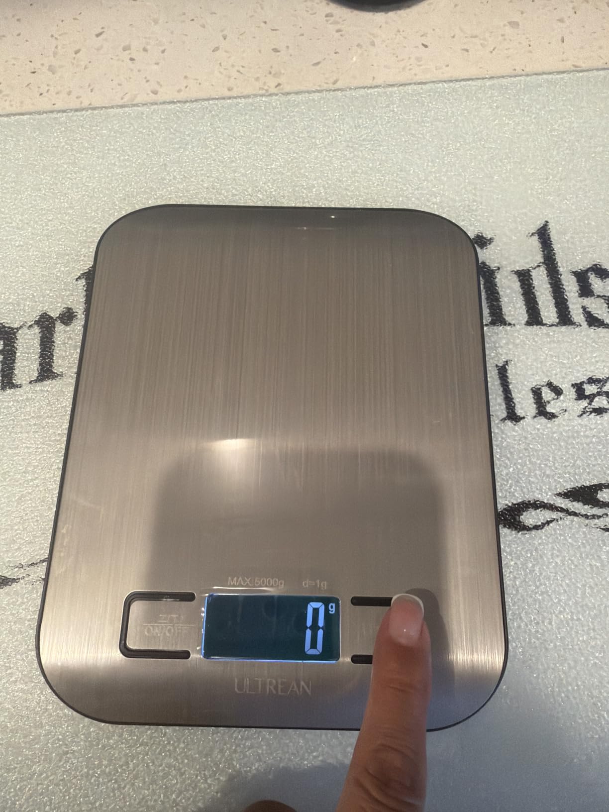 Ultrean Smart Food Kitchen Scale with Nutritional Calculator, APP for Calorie & Macro Tracking, AI Powered, Goal Progress, Digital Calorie Scale for Weight Loss, Stainless Steel, 22lb customer photo 1