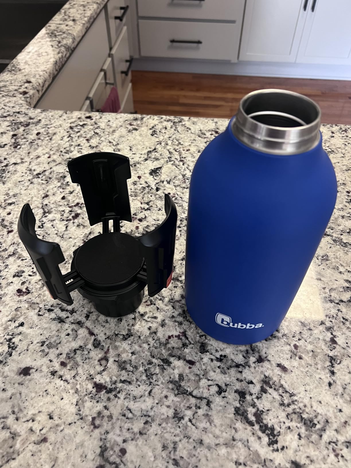 Cup Holder Expander (Adjustable Holder & Base, Auto-Fit Hold, One Button Open), Car Cup Holder Expander for Yeti, Hydro Flask, Nalgene, Owala, Bottles in 2.6