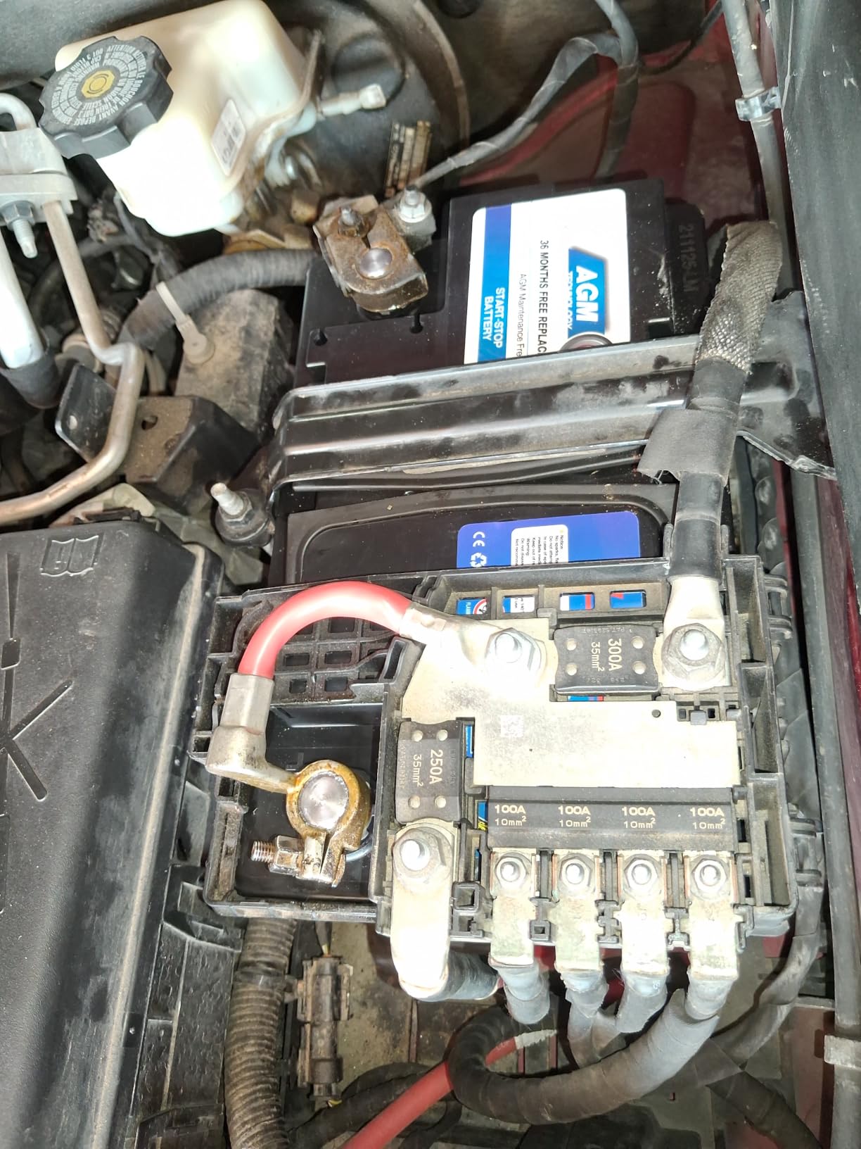 UPLUS BCI Group 35 AGM Car Battery, 12V 55Ah 650CCA 88RC Start-Stop customer photo 1
