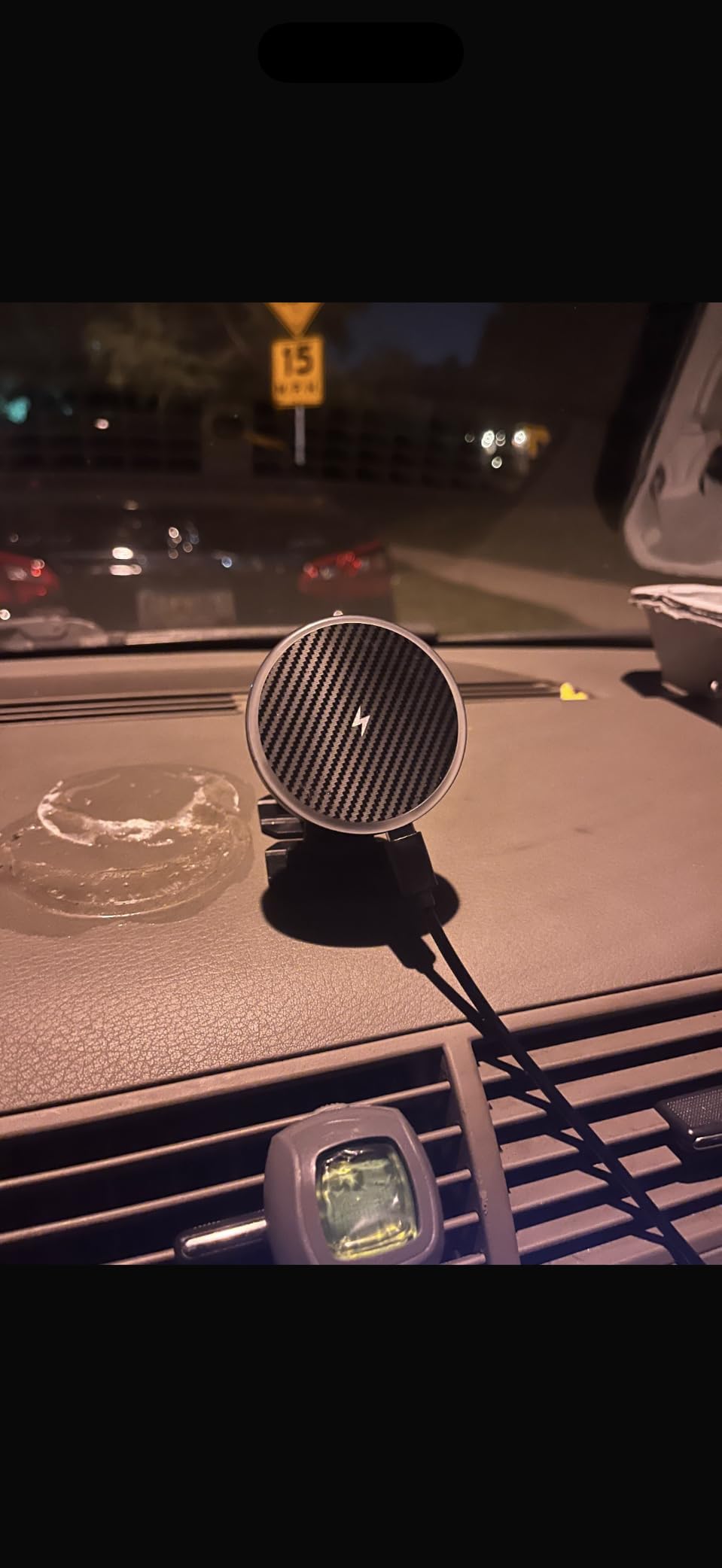 Estbuc 2-in-1 15W Magsafe Car Mount Charger, Magnetic Wireless Car Charger customer photo 1