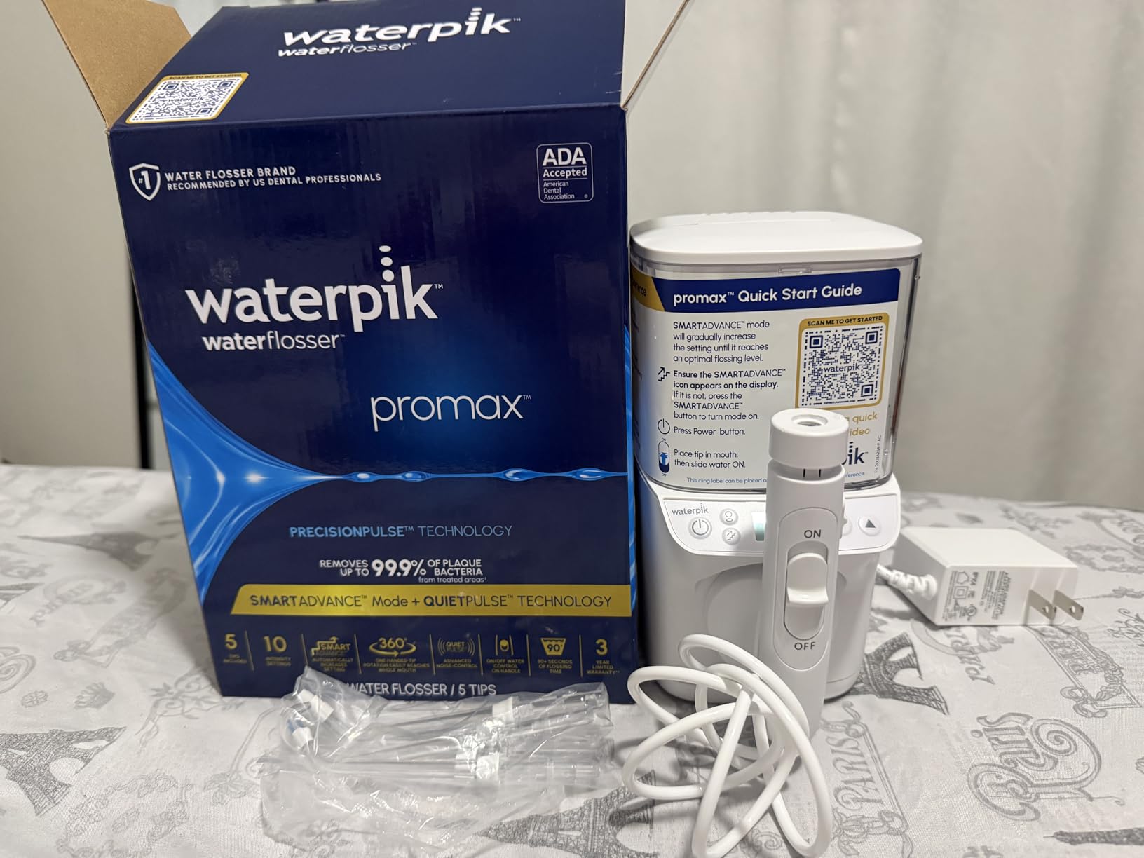 Waterpik Promax Countertop Water Flosser, SmartAdvance, 10 Settings, 5 Tips customer photo 2