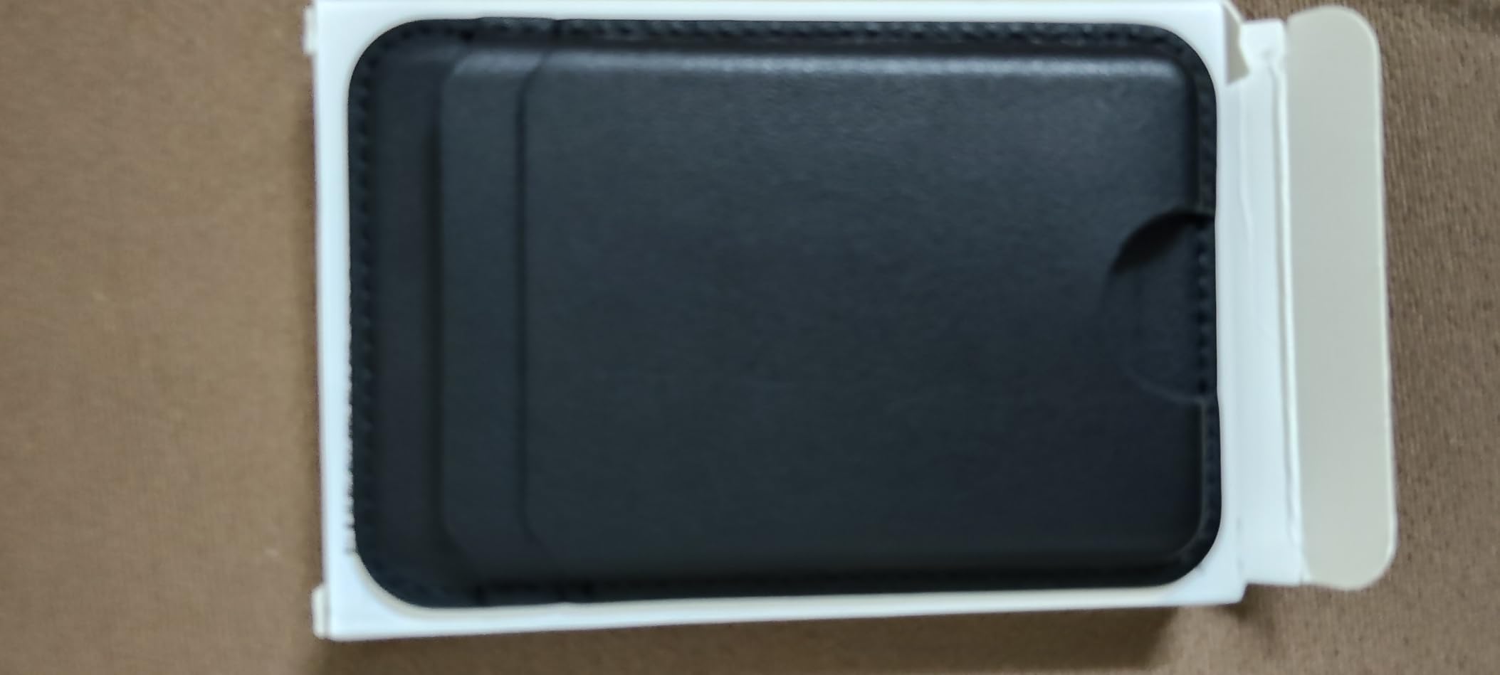 for MagSafe Wallet, 5 Card Holder, Slim Leather Magnetic Wallet for iPhone 17/16/15/14/13/12 Pro Max Plus Air Series, 1 Card Slots & 1 Cash Slot, Black customer photo 2