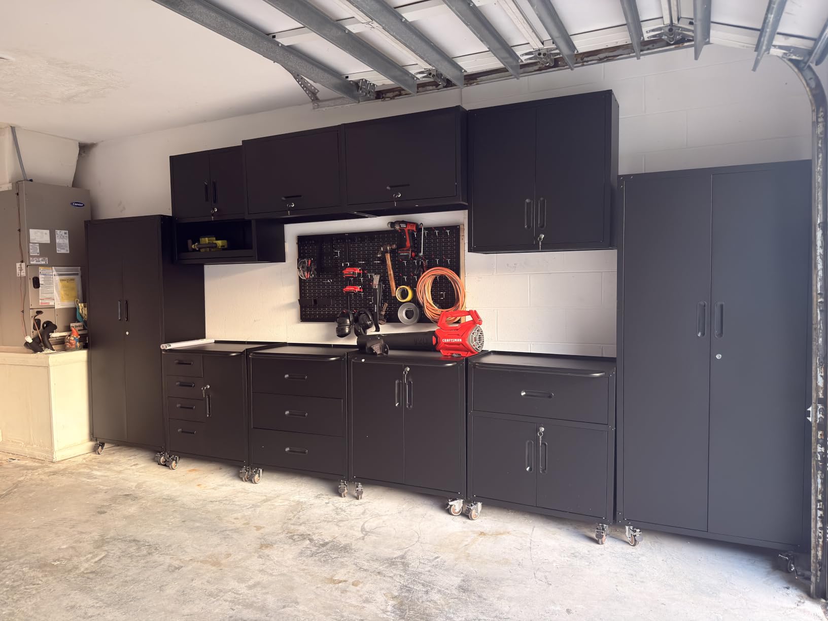 Garage Cabinet System | Heavy Duty Steel All-in-One Modular Garage Cabinet Set for Ultimate Workshop Organization | Easy Assembly Garage Storage Cabinets & Tool Bench customer photo 2