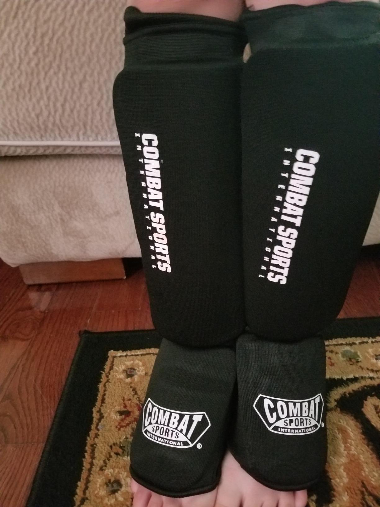 Combat Sports Elastic Cloth Shin & Instep Padded Guards customer photo 2