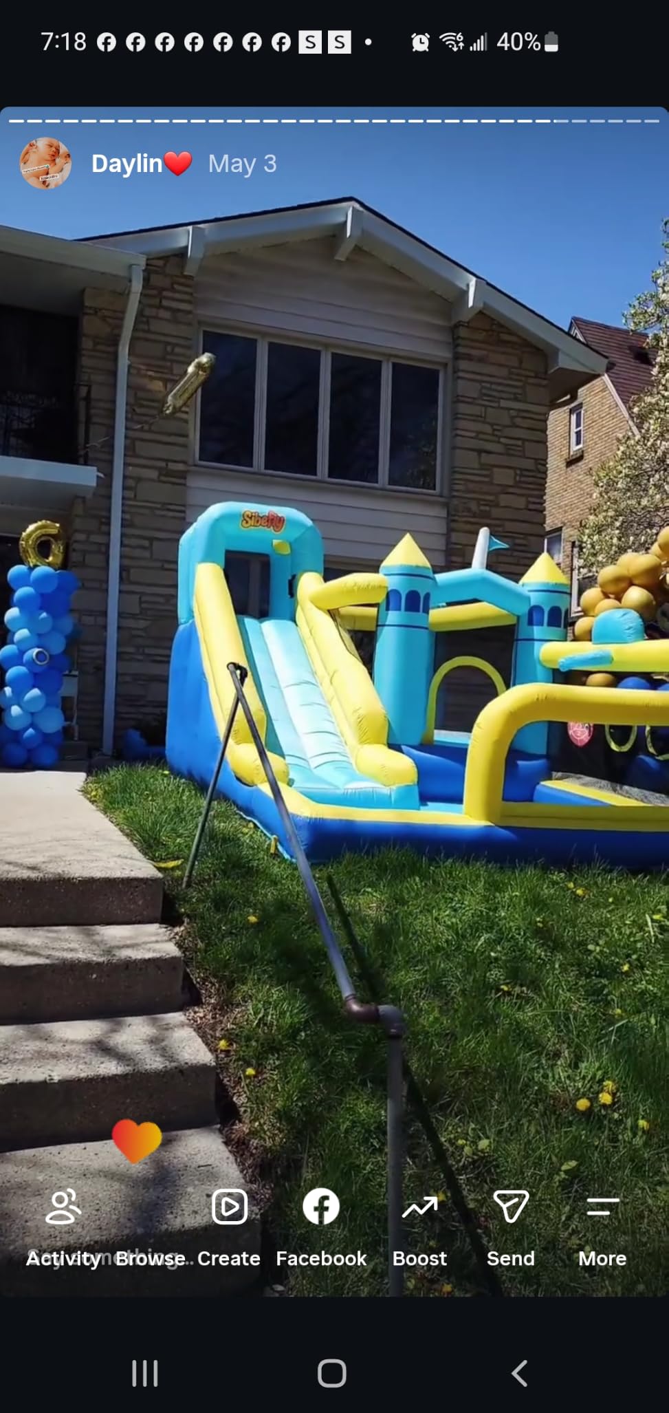 Bounce House, 8-in-1 Gameplay Mode Inflatable Bounce House for Kids customer photo 1