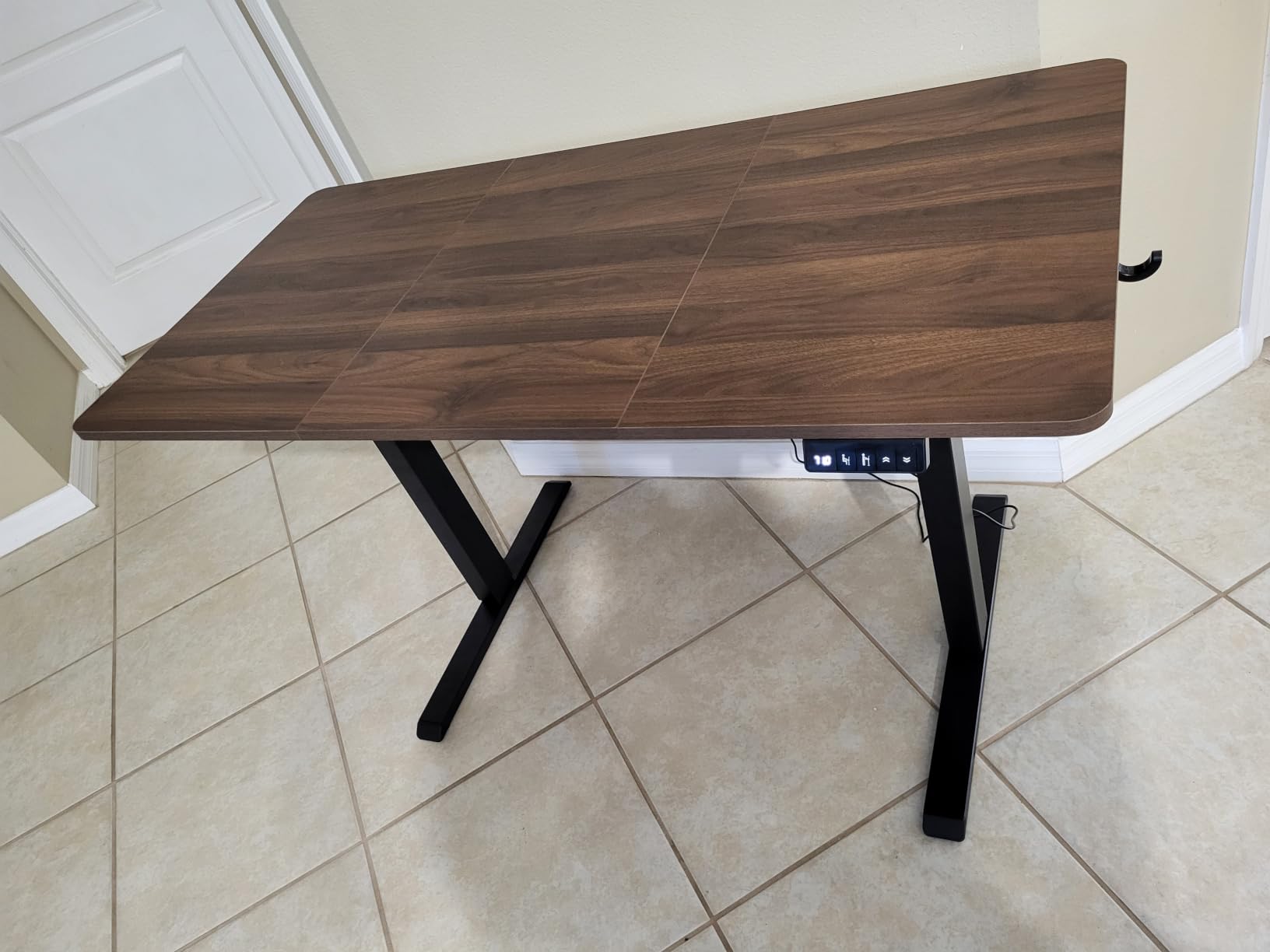 Standing Computer Gaming Office Desk - 48 x 24 Inches Adjustable Stand Up Electric Height Rising Table with Memory Presets customer photo 1