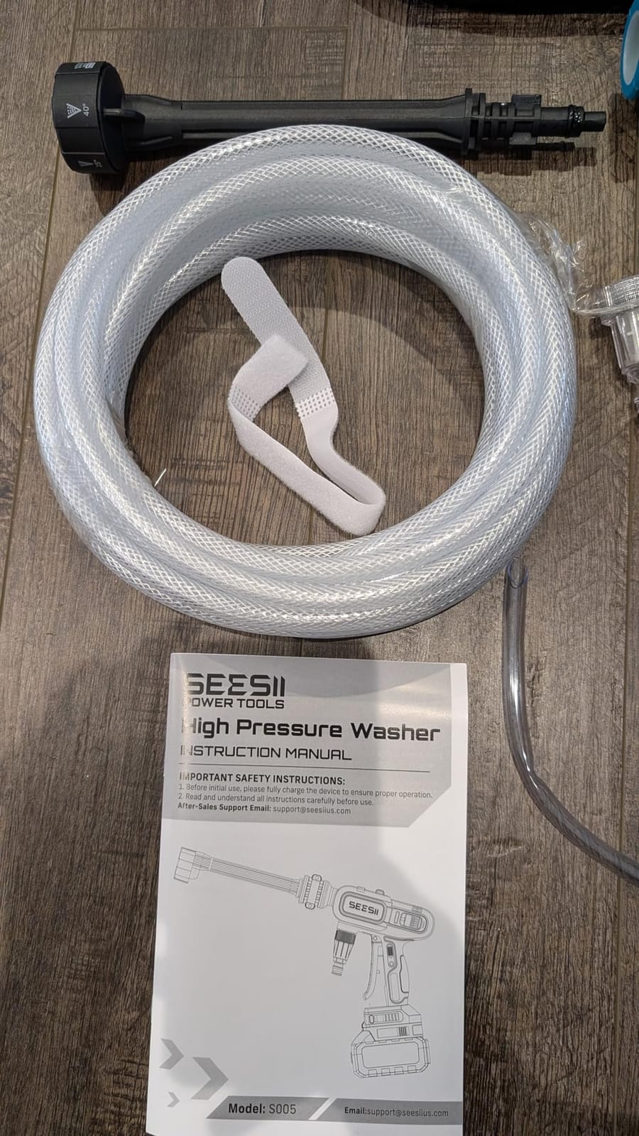 SEESII Cordless Pressure Washer 1250PSI, Portable Power Washer customer photo 1
