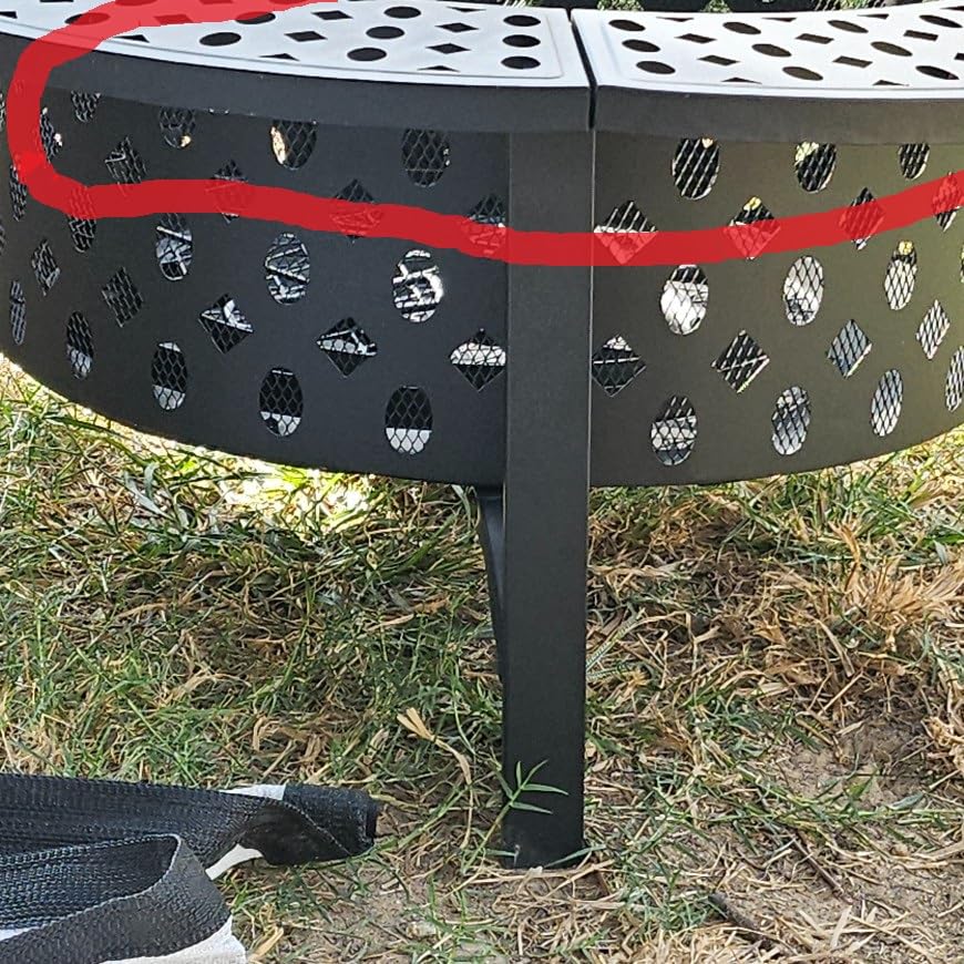OutVue 42 Inch Smokeless Fire Pit with 2 Grills, Large Firepits for Outside customer photo 1