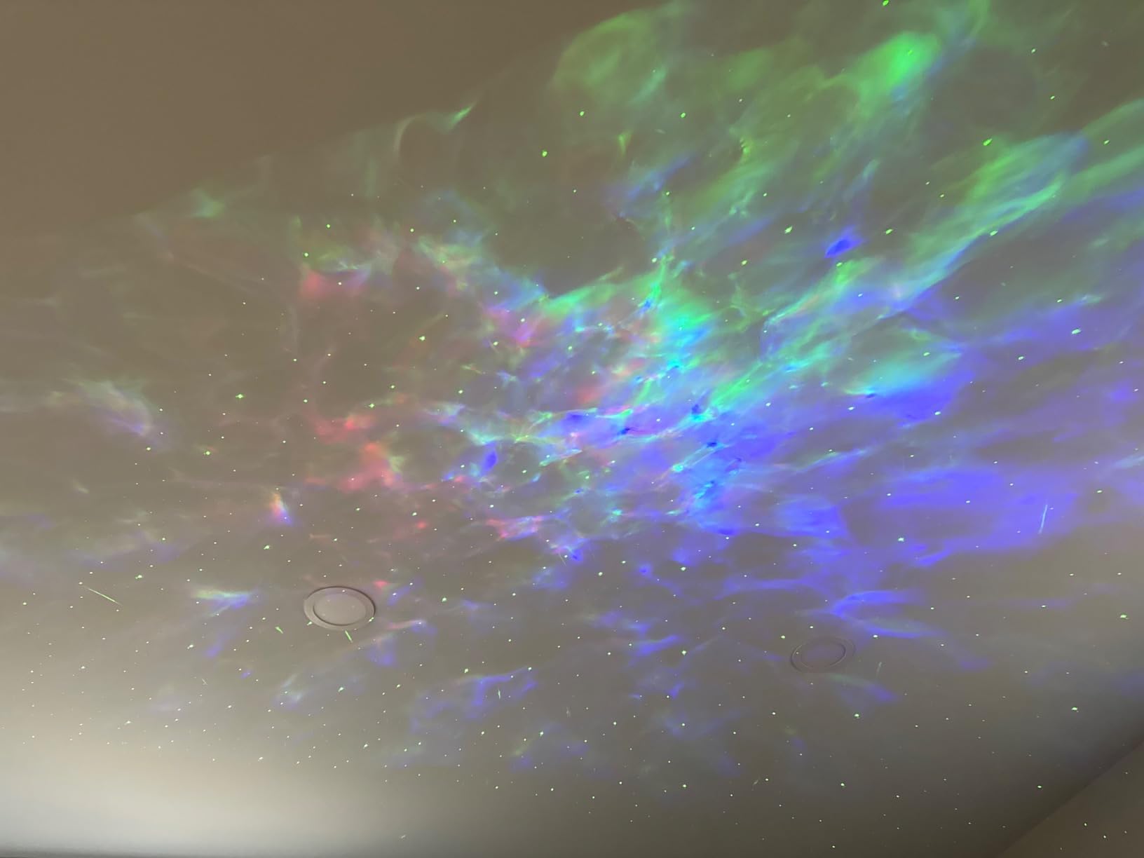 Galaxy Projector Sound Machine Aurora Night Light Projector with 30 Sounds,16 Colors Star Northern Lights Projector Bluetooth Speaker, Remote Timer Teen Gift Led Lights Mood Sensory Light for Autism customer photo 1
