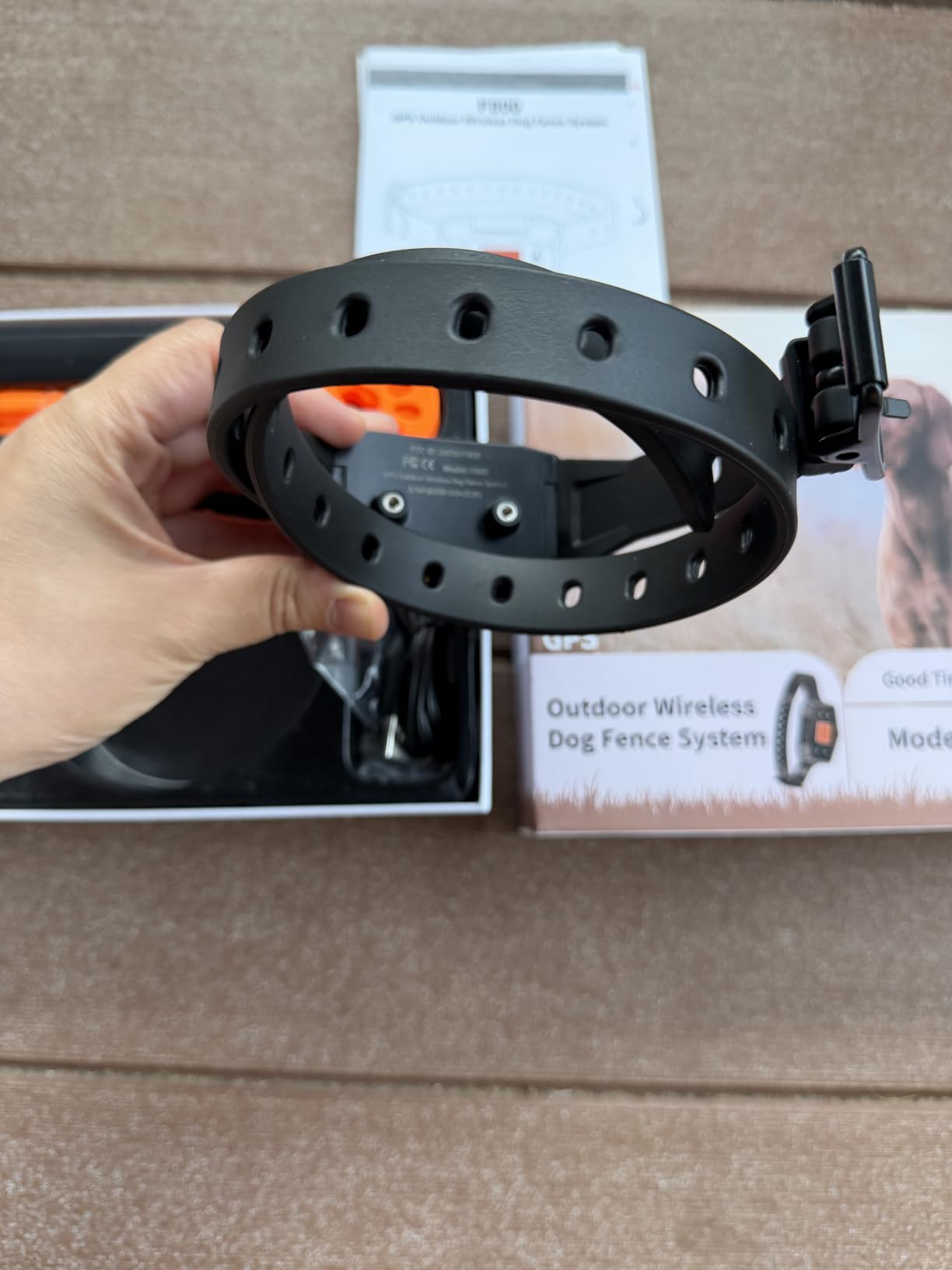 GPS Wireless Dog Fence Collar System 2 Mode Boundary IPX7 No Monthly Fee | 2026 GPS Chip Invisible Virtual Fence, Circular/Free-Form Boundary, Rechargeable Outdoor Pet Containment System for All Dogs customer photo 1
