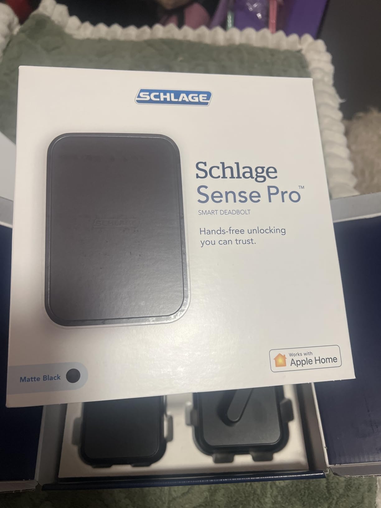 Schlage Sense Pro UWB Smart Deadbolt Lock, Hands-Free Unlock, Matte Black customer photo 2