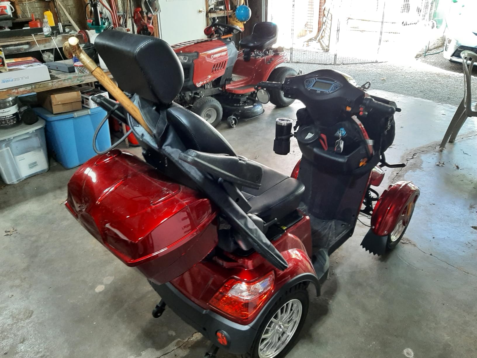 Mobility Scooters for Seniors & Adults 500lbs Capacity - 800W All Terrain Electric Powered Mobility Cart - Heavy Duty Mobility Scooter for Elderly w/Charger Remote Keys (Green) customer photo 2