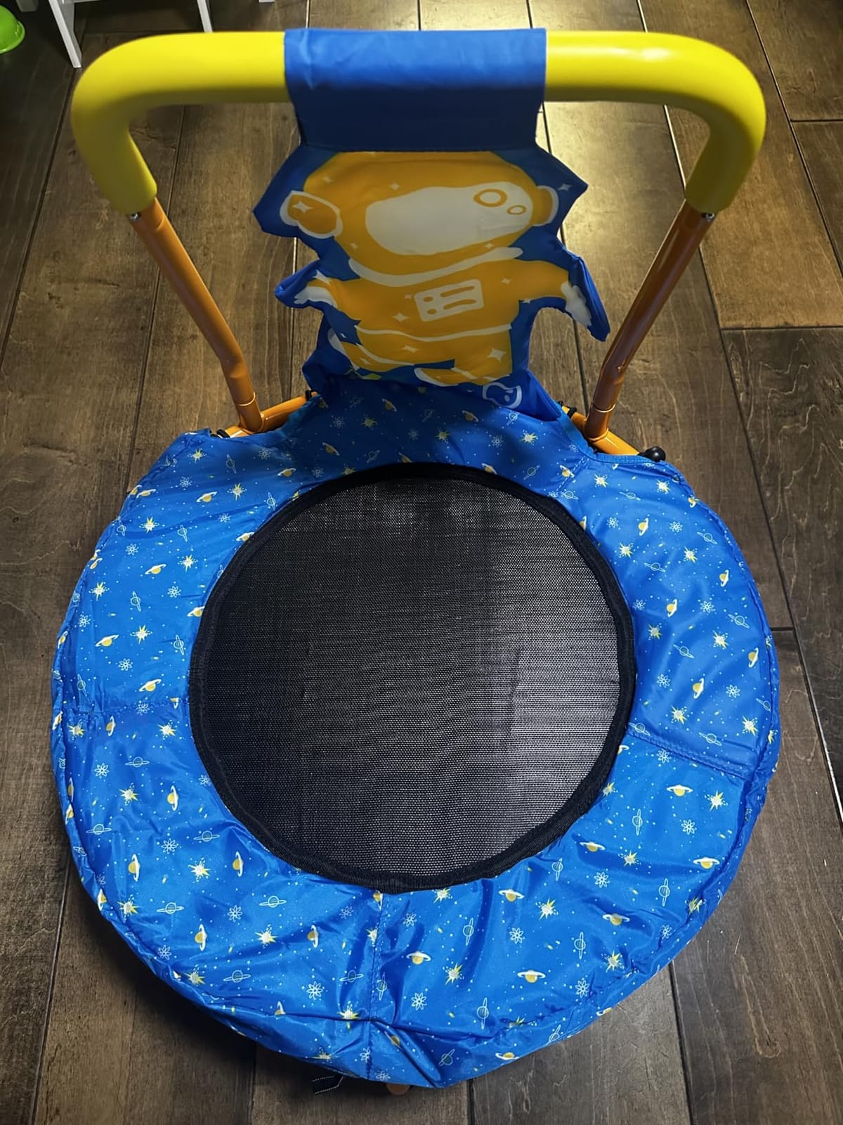 GYMAX Toddler Trampoline, 175lbs Springfree Kids Trampoline with Padded Handlebar & No-Gap Safety Cover, Small Mini Indoor Trampolines for Boys and Girls customer photo 1