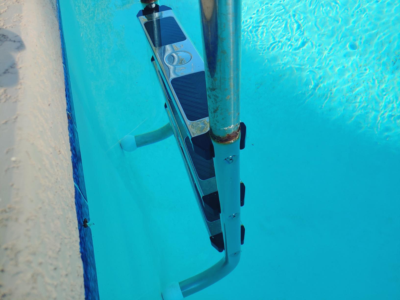 Goplus Swimming Pool Ladder, 3-Step/4-Step In-Ground Stainless Steel Step for Indoor/Outdoor Pool, Heavy Duty Non-Slip Ladder, Easy Assembly customer photo 1