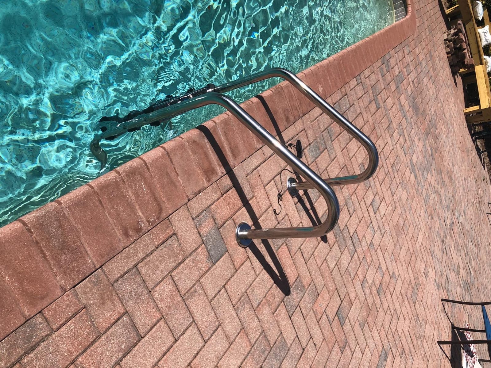 Goplus Swimming Pool Ladder, 3-Step/4-Step In-Ground Stainless Steel Step for Indoor/Outdoor Pool, Heavy Duty Non-Slip Ladder, Easy Assembly customer photo 2