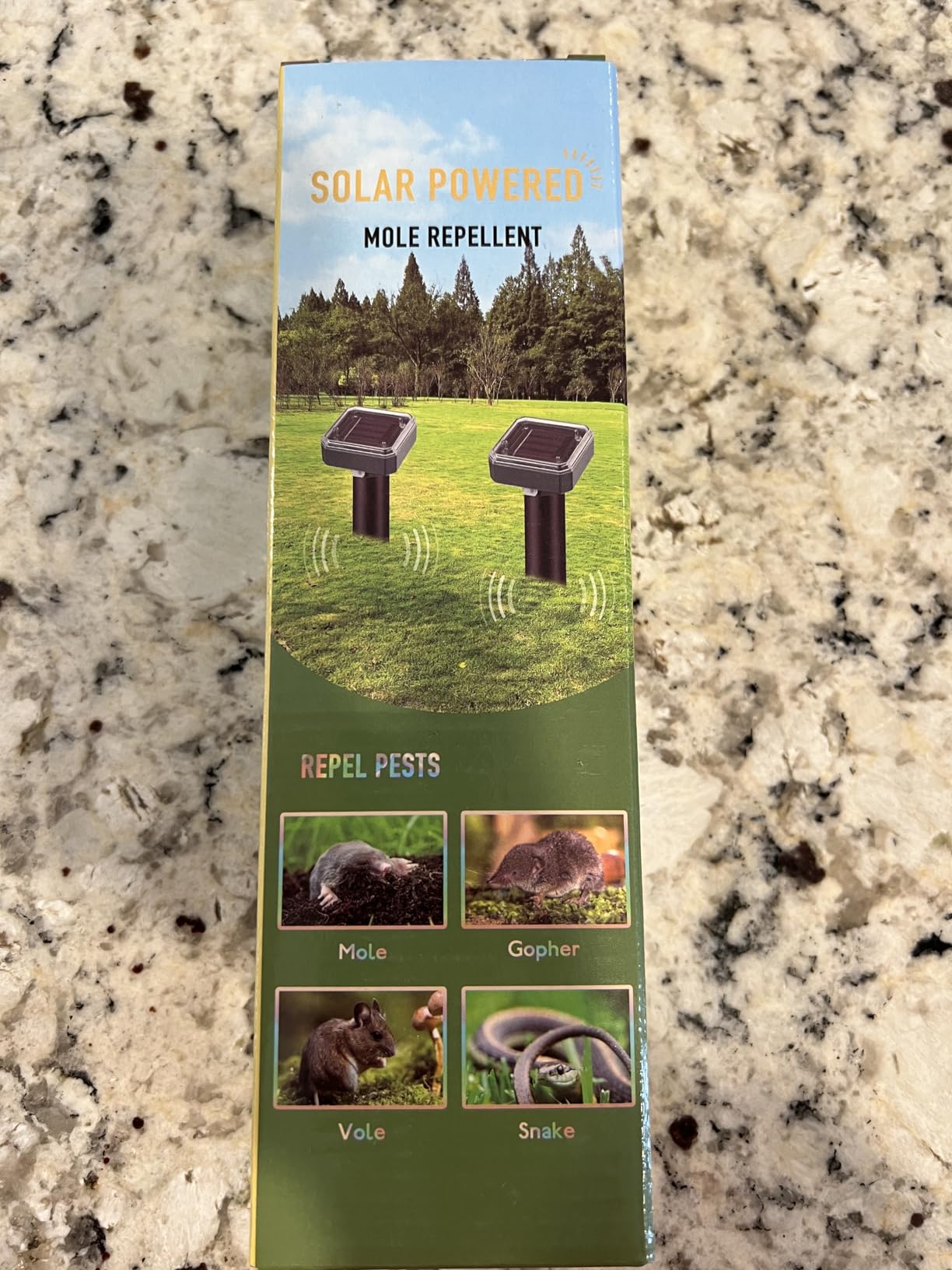 Mole Repellent Solar Powered, 8-Pack Ultrasonic Repeller Sonic Spikes Waterproof Skunk Gopher Groundhog Snake Vole Chipmunk Deterrent Get Rid of Skunks in Your Yard, Outdoor and Garden customer photo 1