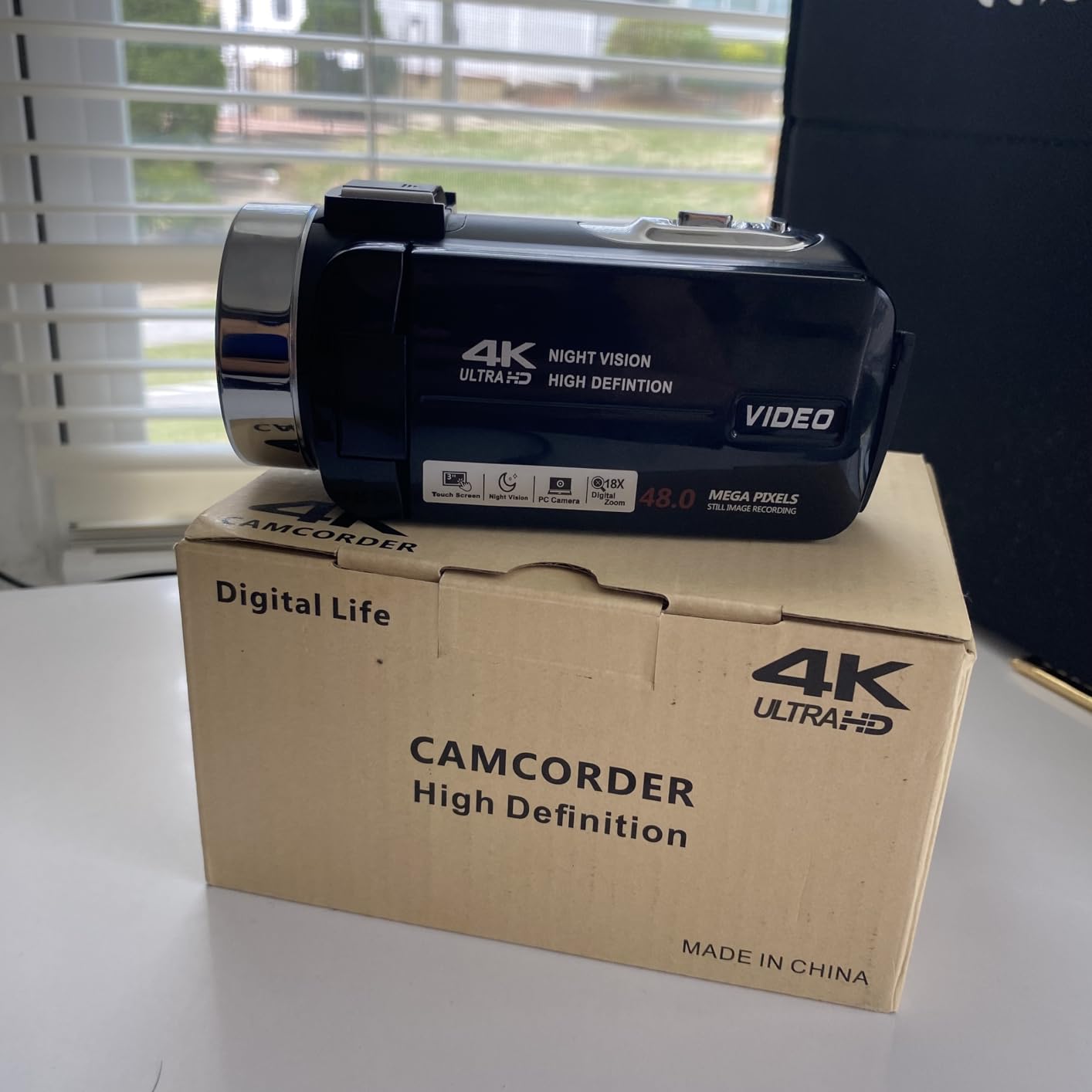 4K 80MP Camcorder Video Camera 18X Zoom Vlogging Camera for YouTube Webcam | Autofocus, IR Night Vision, 3.0