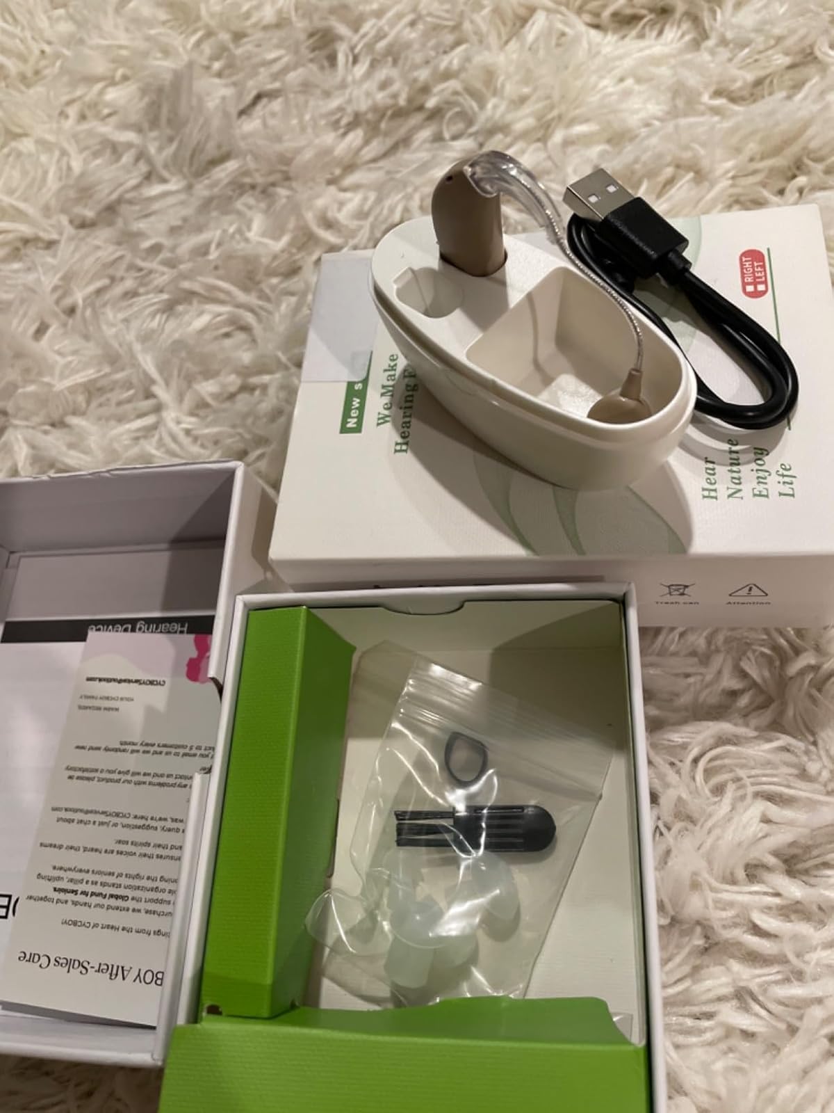 OTC Hearing Aids for Seniors, Rechargeable Hearing Amplifiers Devices with Noise Cancelling, Superior Sound Quality for Women Men Hearing Loss, Auto On/Off AA2 customer photo 2
