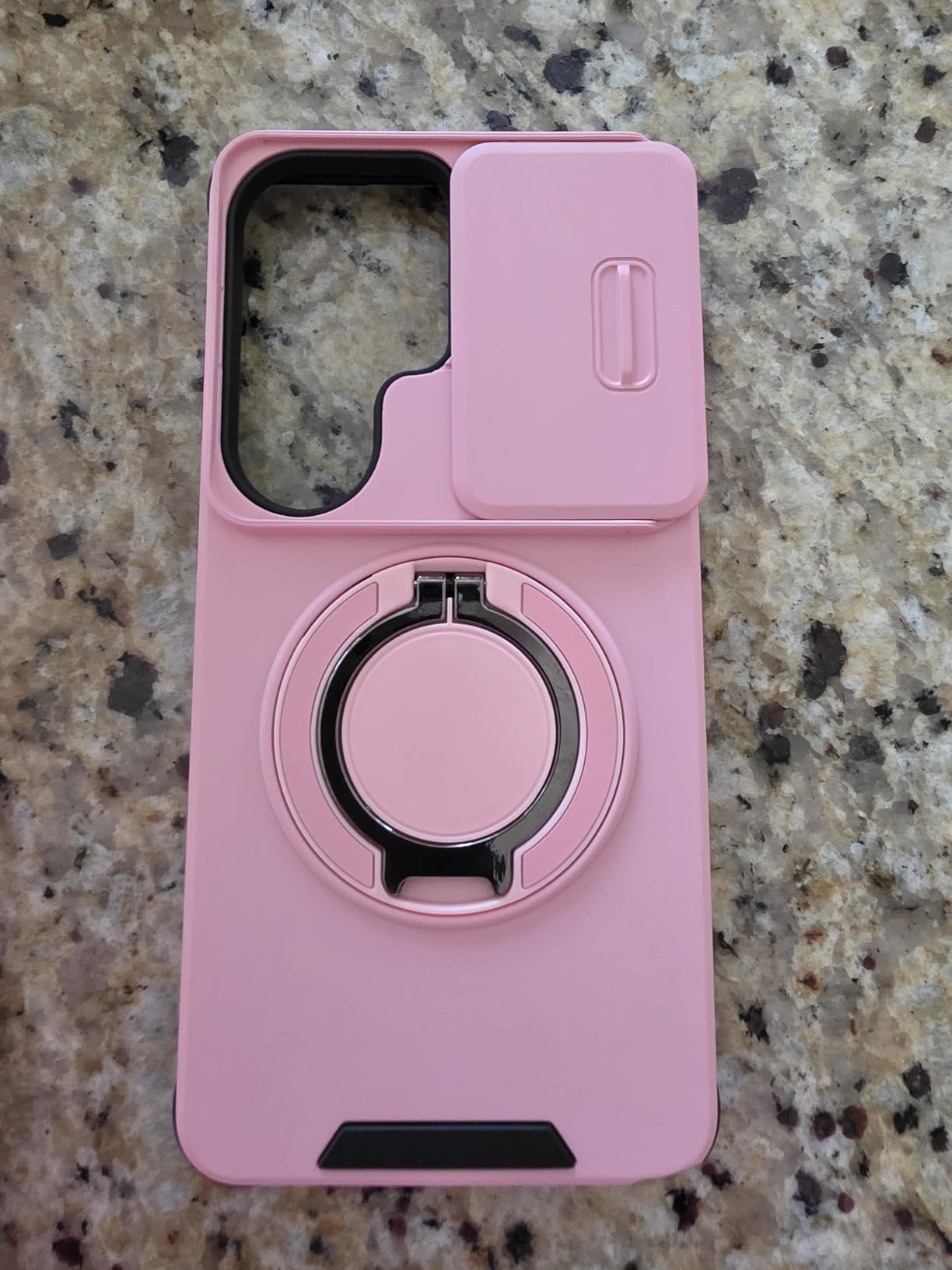 JAME for Samsung Galaxy S24/S25 Case with Ring Stand & Slide Camera Cover customer photo 1
