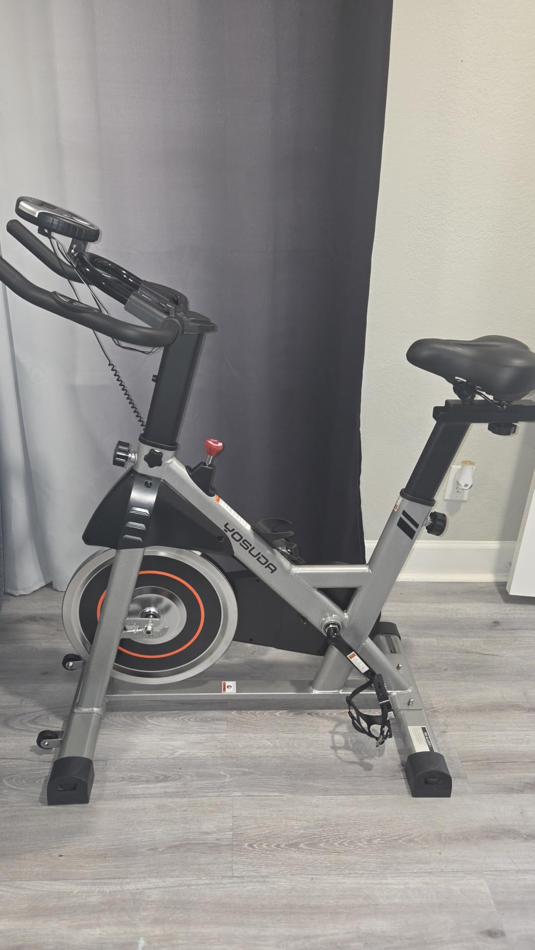 YOSUDA Exercise Bike, Magnetic Friction Stationary Bike with App Training customer photo 1