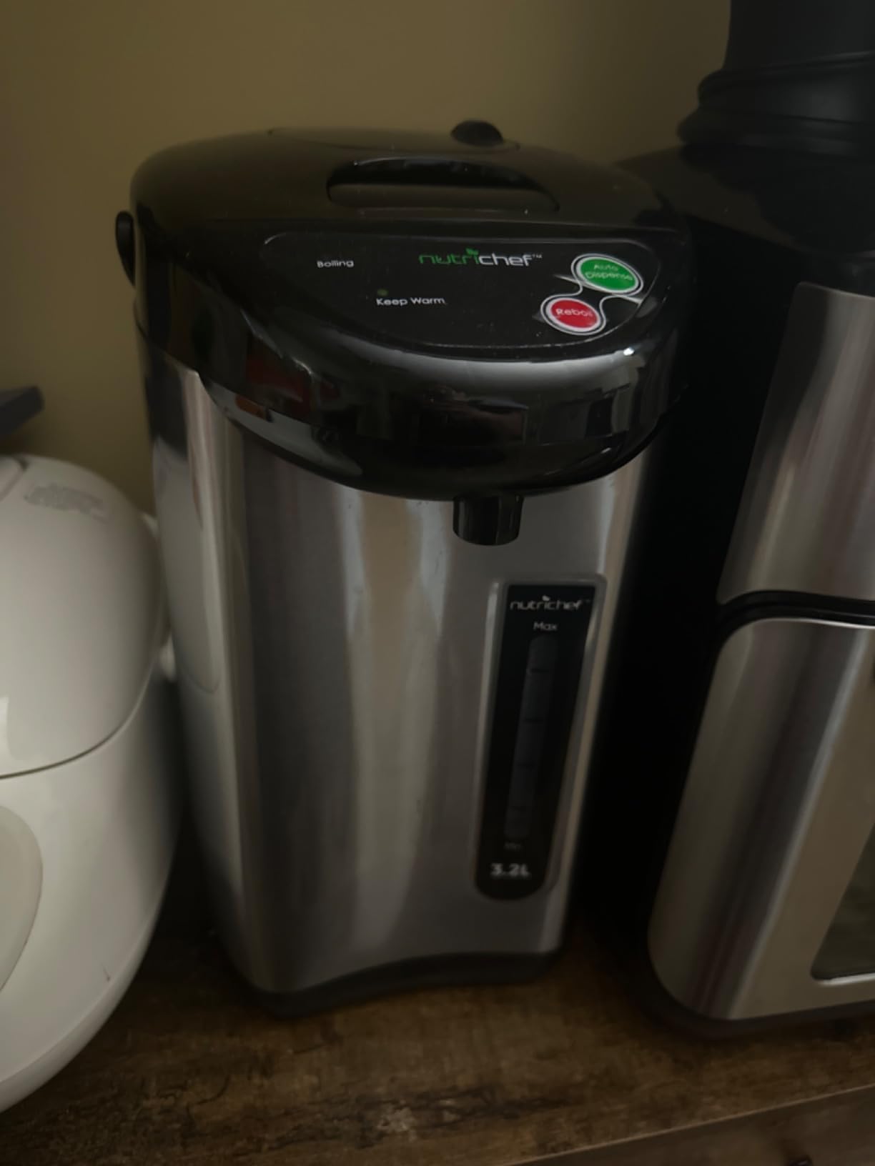 NutriChef 5.2 Qt Hot Water Dispenser with 5 Temperature Settings | Digital water boiler with 3 dispensing options, stainless steel interior, safety lock, and quick heating customer photo 1