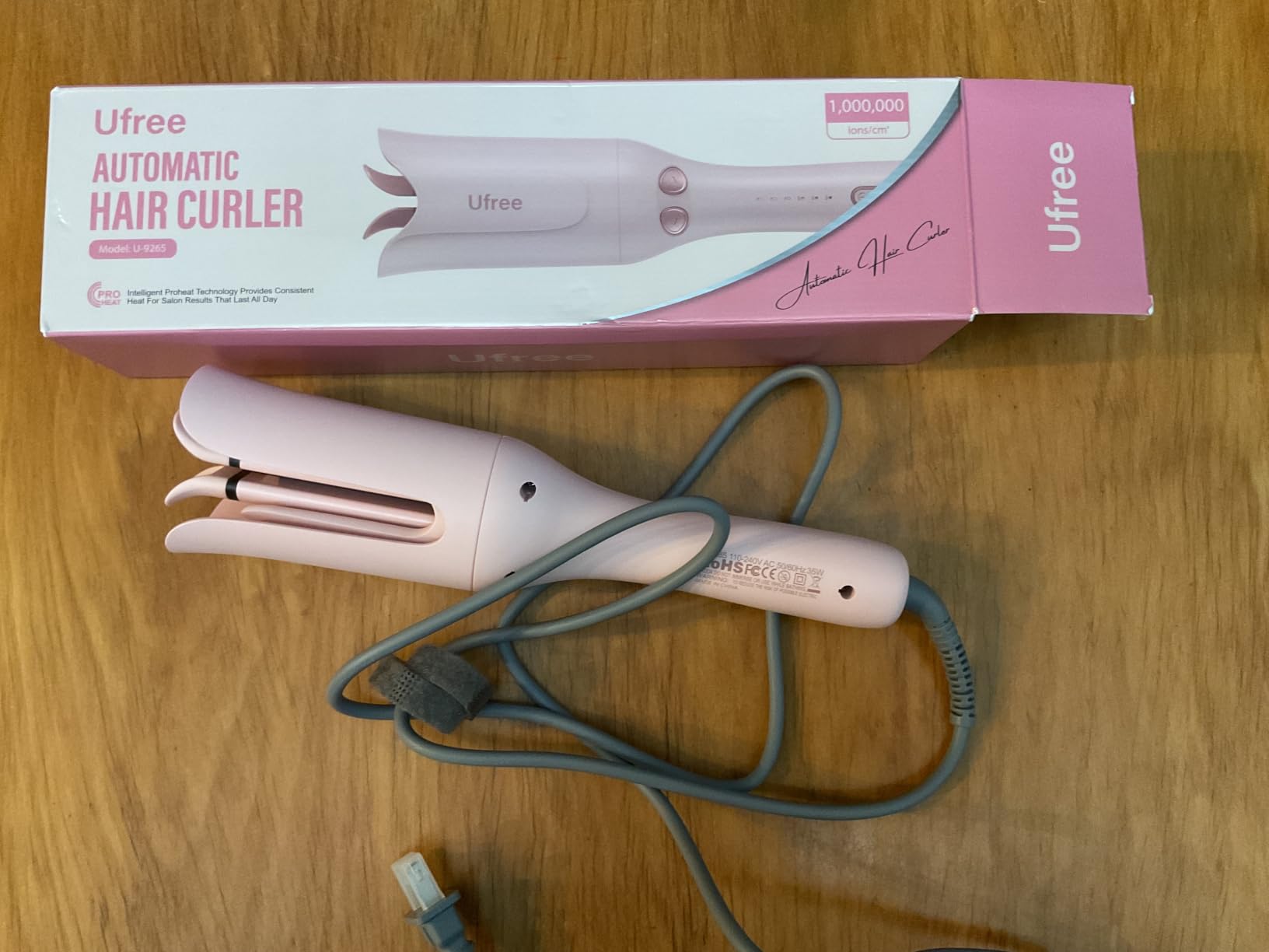 Ufree Automatic Rotating Curling Iron, 1 Inch Hair Curler, 3 Timer Settings customer photo 2
