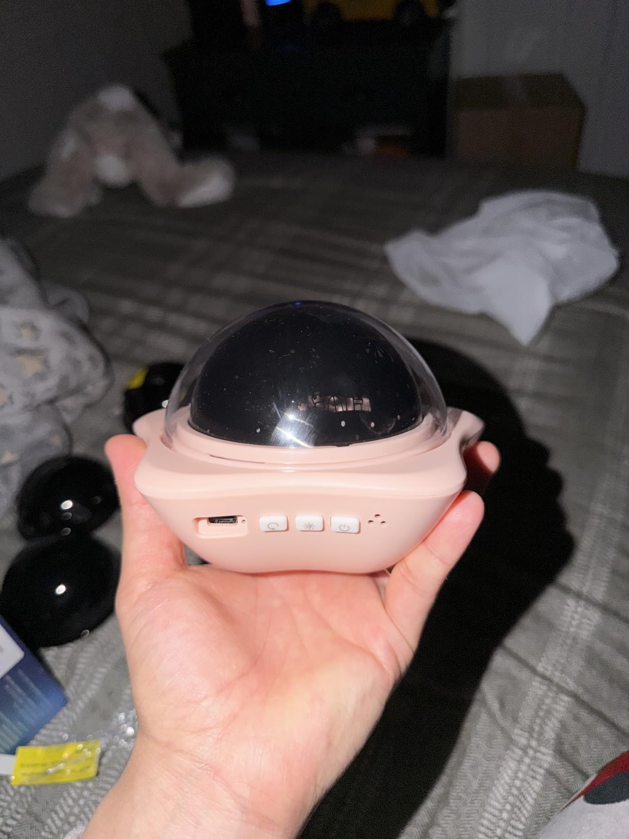 3D Galaxy Projector,Smart APP 60 Scenes Star Projector Bluetooth Speaker customer photo 2