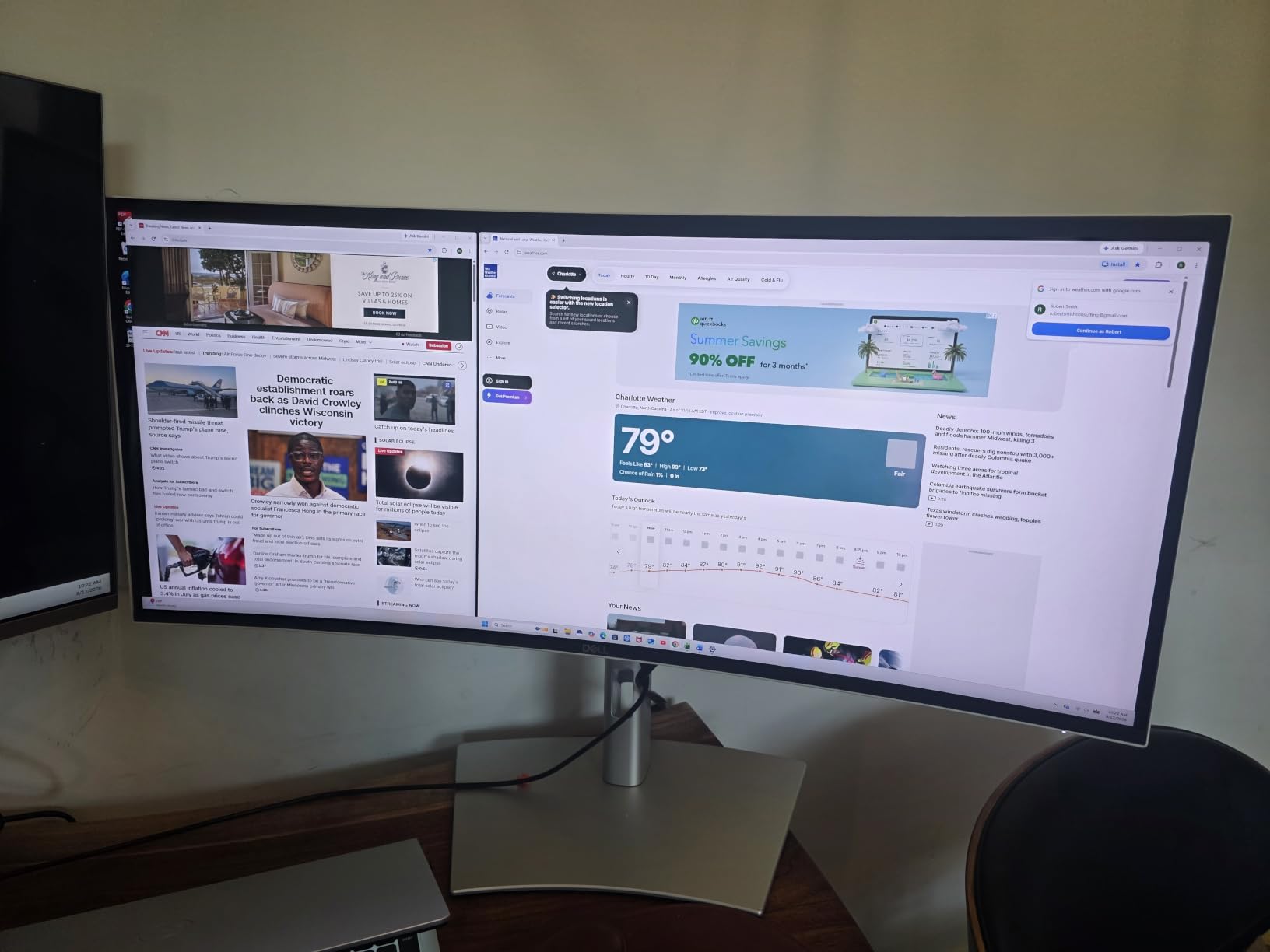 Dell UltraSharp 34 Curved Thunderbolt Hub Monitor U3426WER WQHD customer photo 1