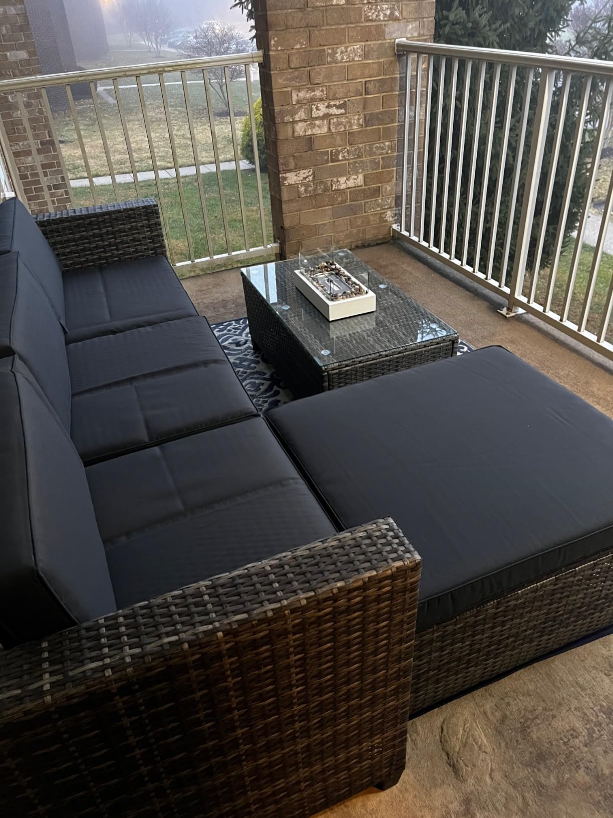 Patio Sectional Furniture Set, Wicker Outdoor Furniture Set for All-Weather customer photo 1