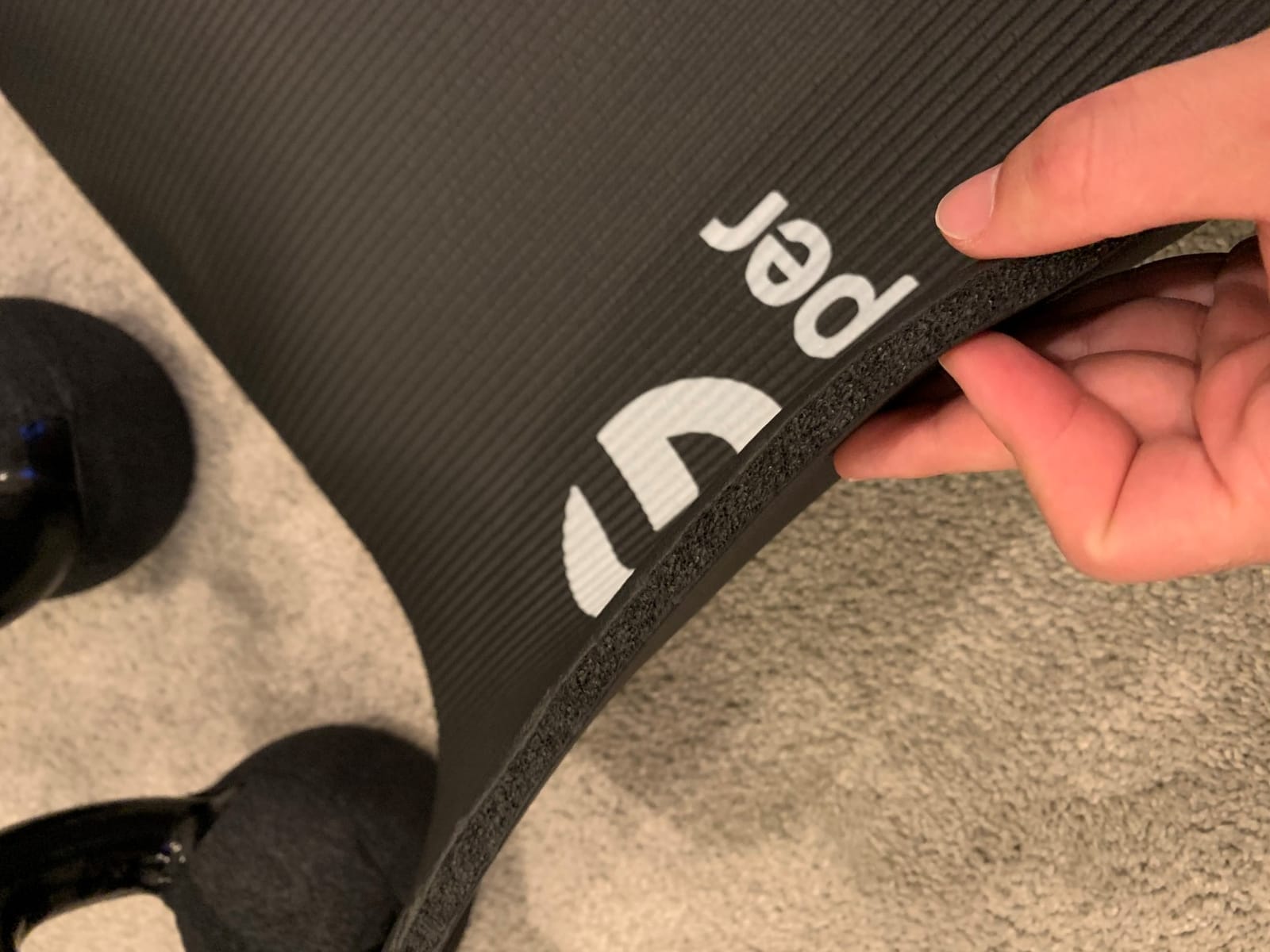 Gruper Yoga Mat Non Slip, 10/15mm Thick NBR Extra Thick Yoga Mat customer photo 1