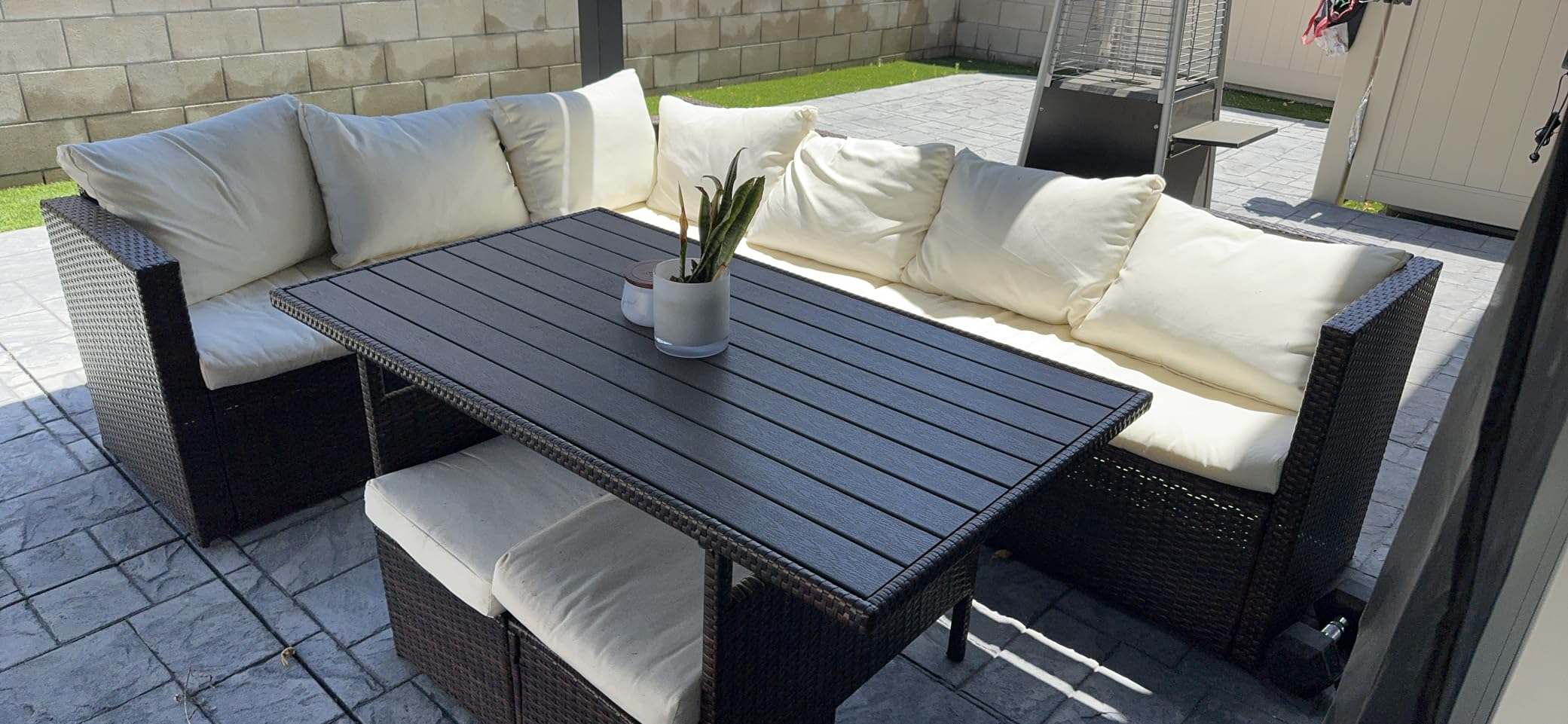 Wisteria Lane 7 Piece Patio Furniture Set, Patio Sectional for All Weather customer photo 1