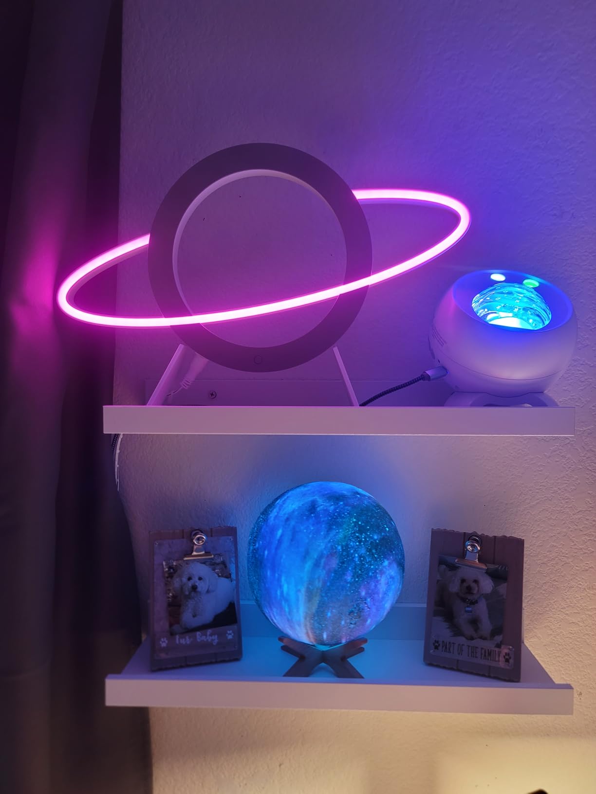 One Fire 3D Galaxy Projector, 65 Scenes HD Star Projector Bluetooth Speaker customer photo 1