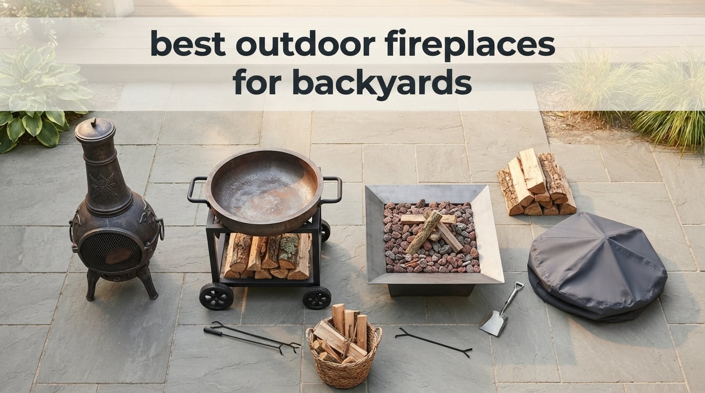 best outdoor fireplaces for backyards