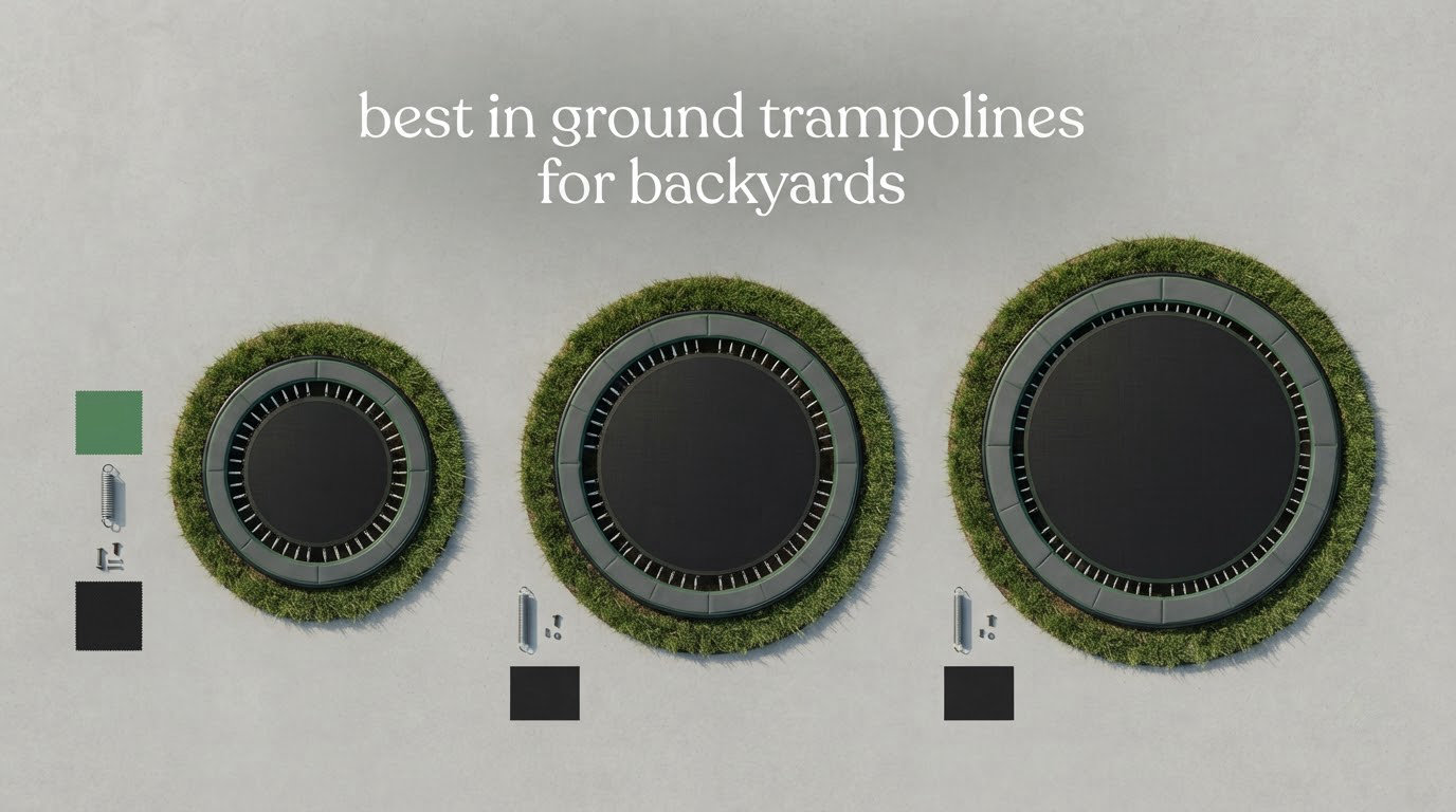 best in ground trampolines for backyards
