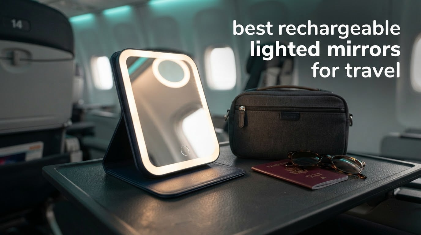 best rechargeable lighted mirrors for travel